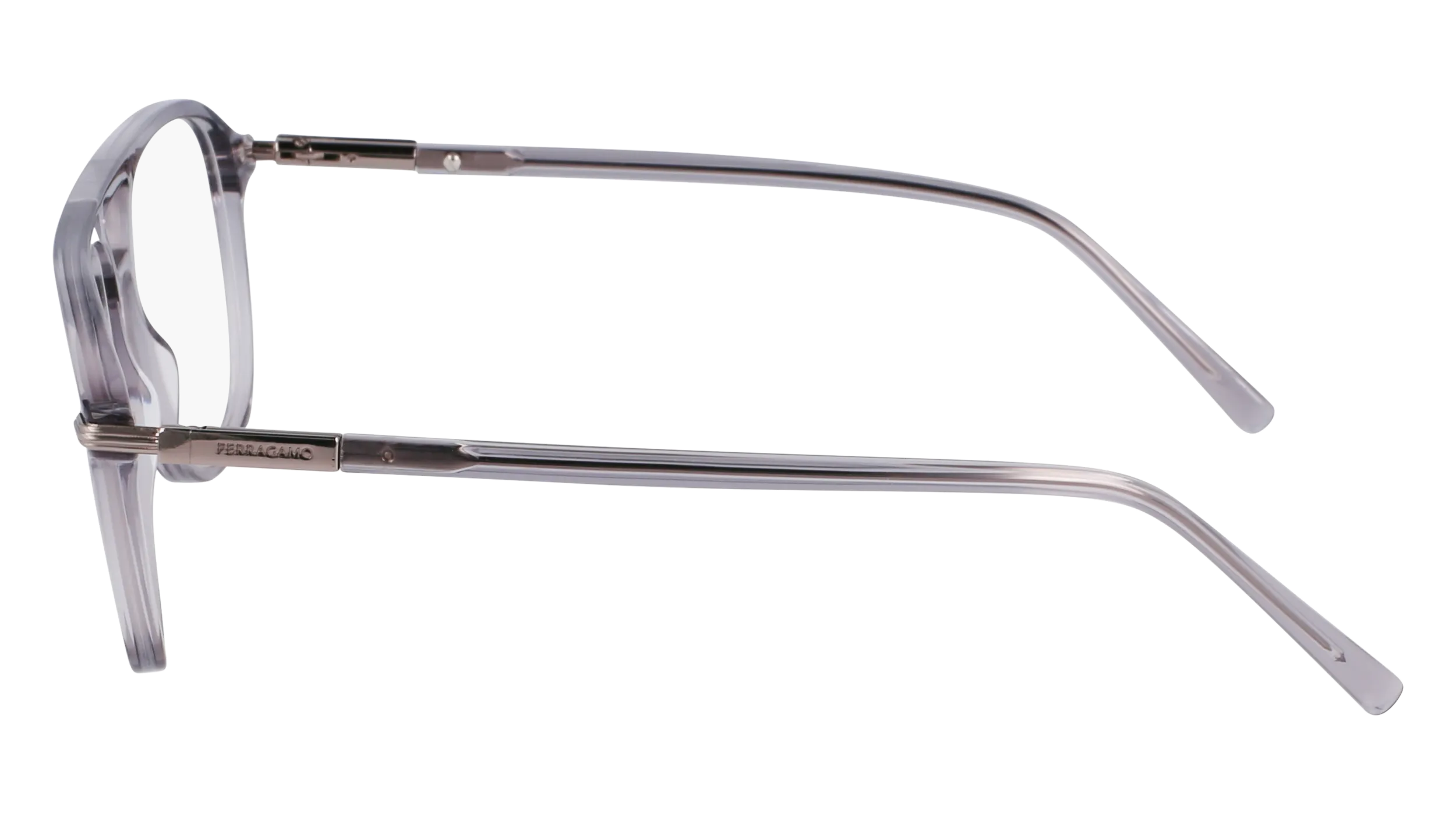 Ferragamo SF3006 020 Montature da vista Acetato Grigio Squadrata Normale - immagine 4