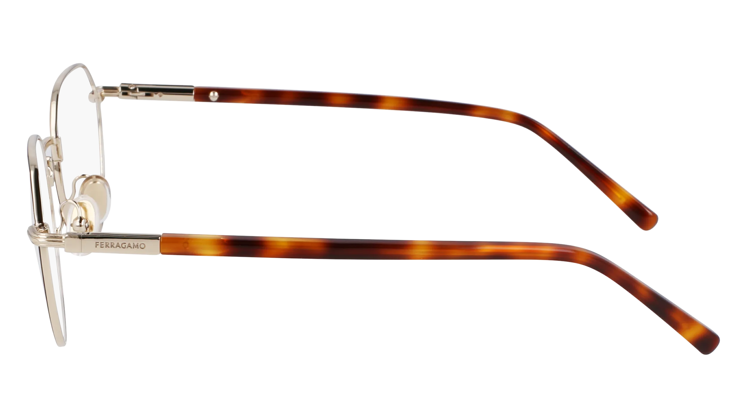 Ferragamo SF2233 703 Montature da vista Acetato Oro Rotonda Normale - immagine 4