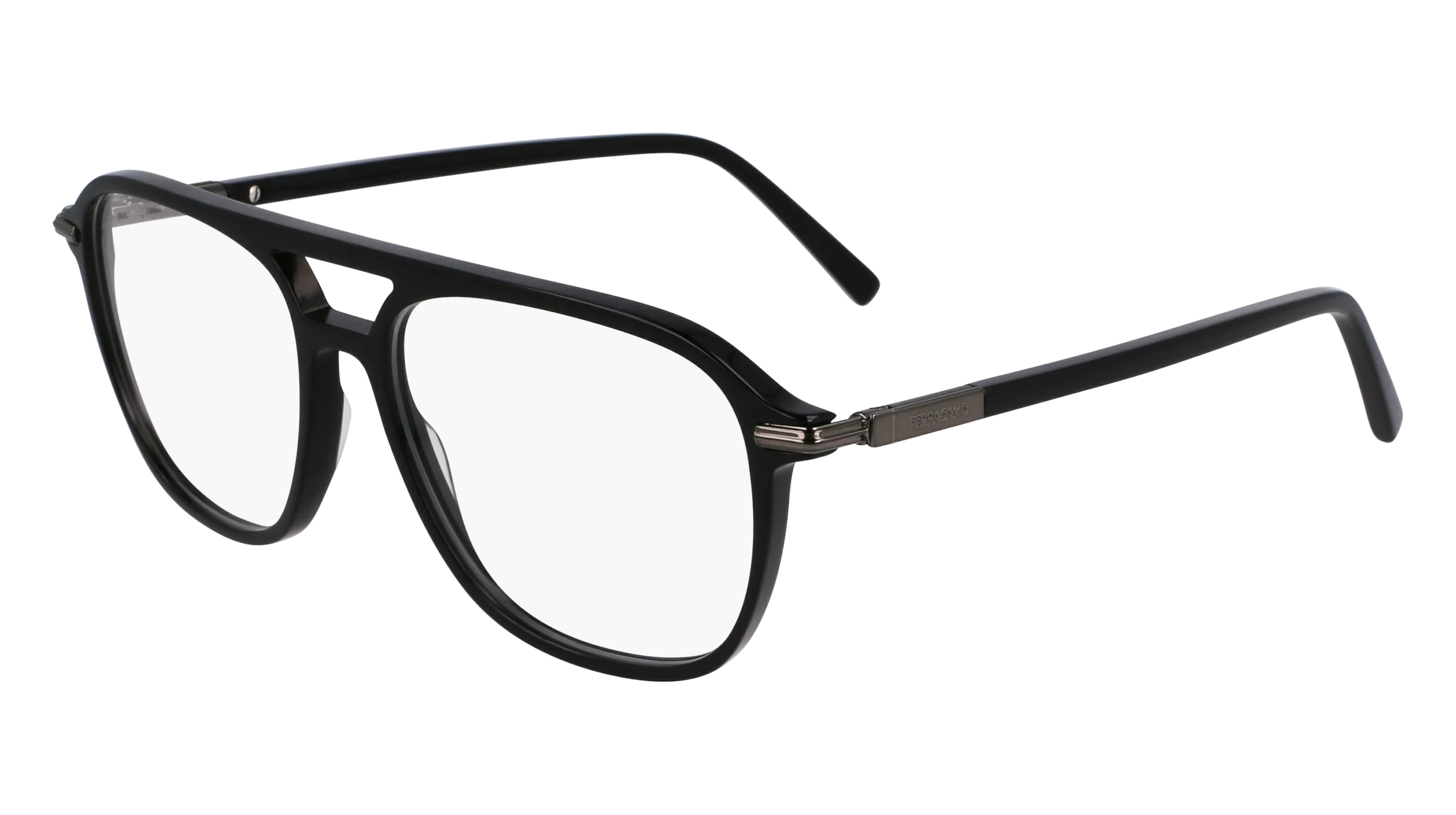 Ferragamo SF3006 001 Montature da vista Acetato Nero Squadrata Normale - immagine 1
