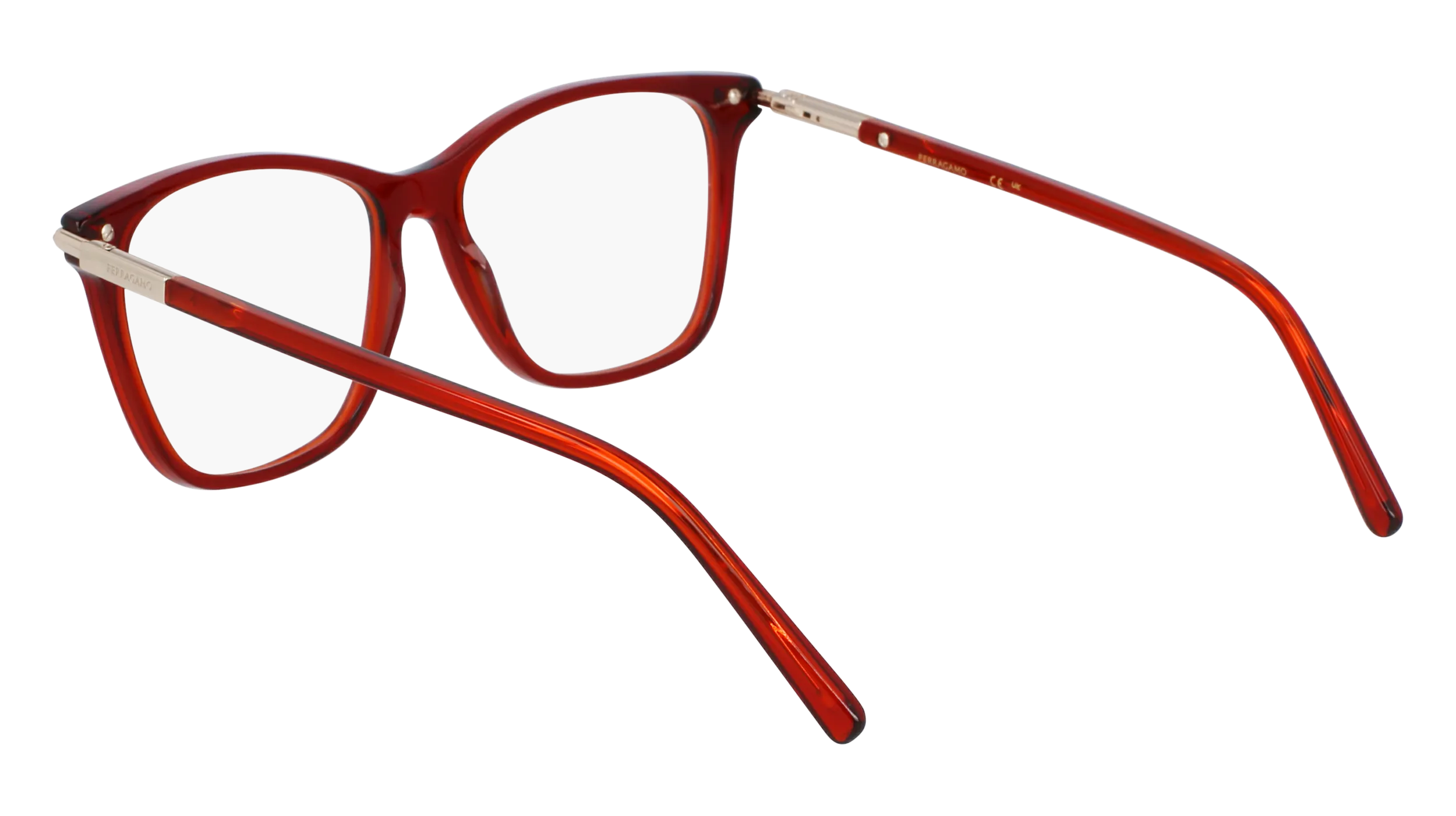 Ferragamo SF3013 616 Montature da vista Acetato Rosso Squadrata Normale - immagine 3