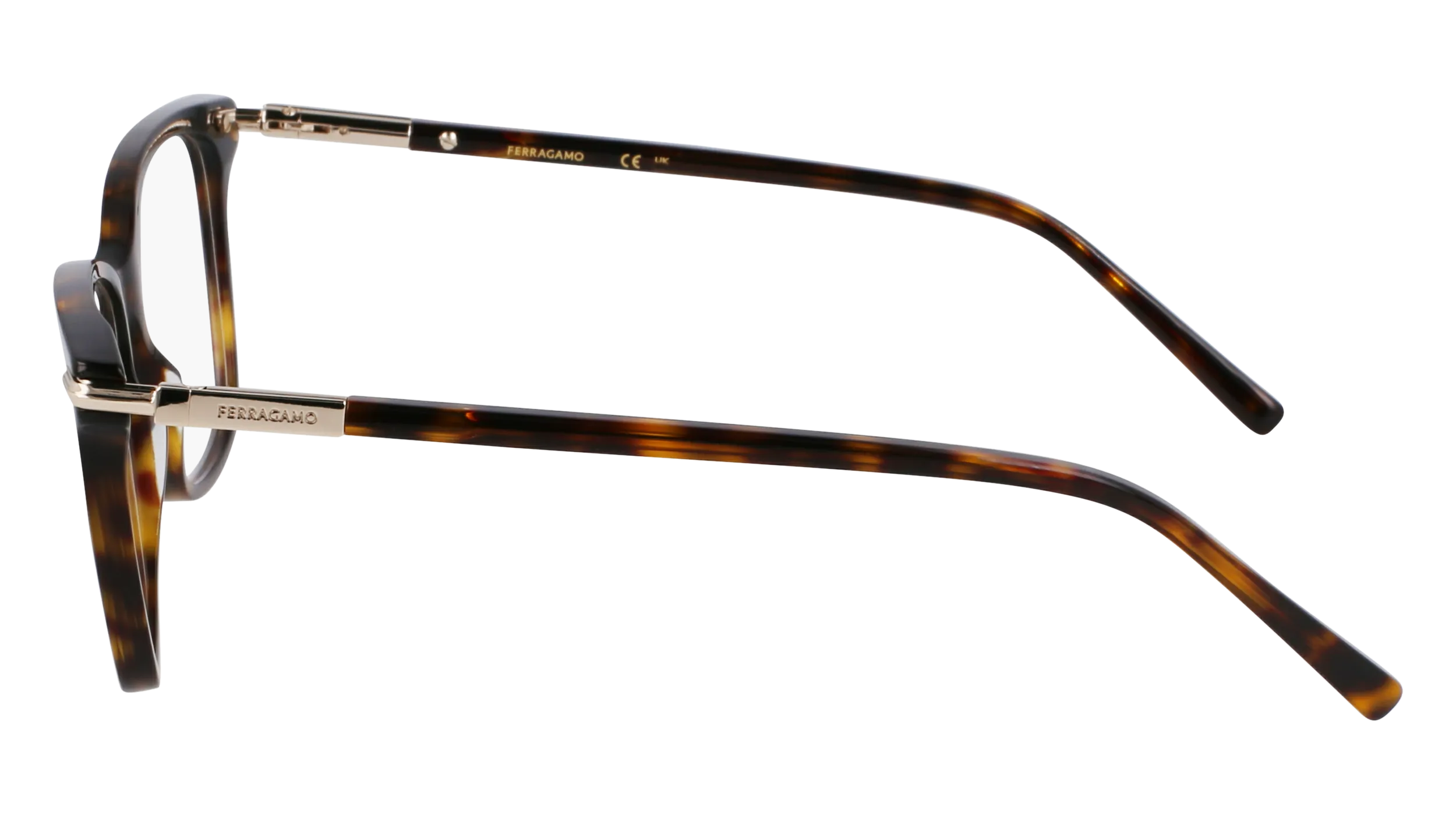 Ferragamo SF3013 242 Montature da vista Acetato Havana Squadrata Normale - immagine 4