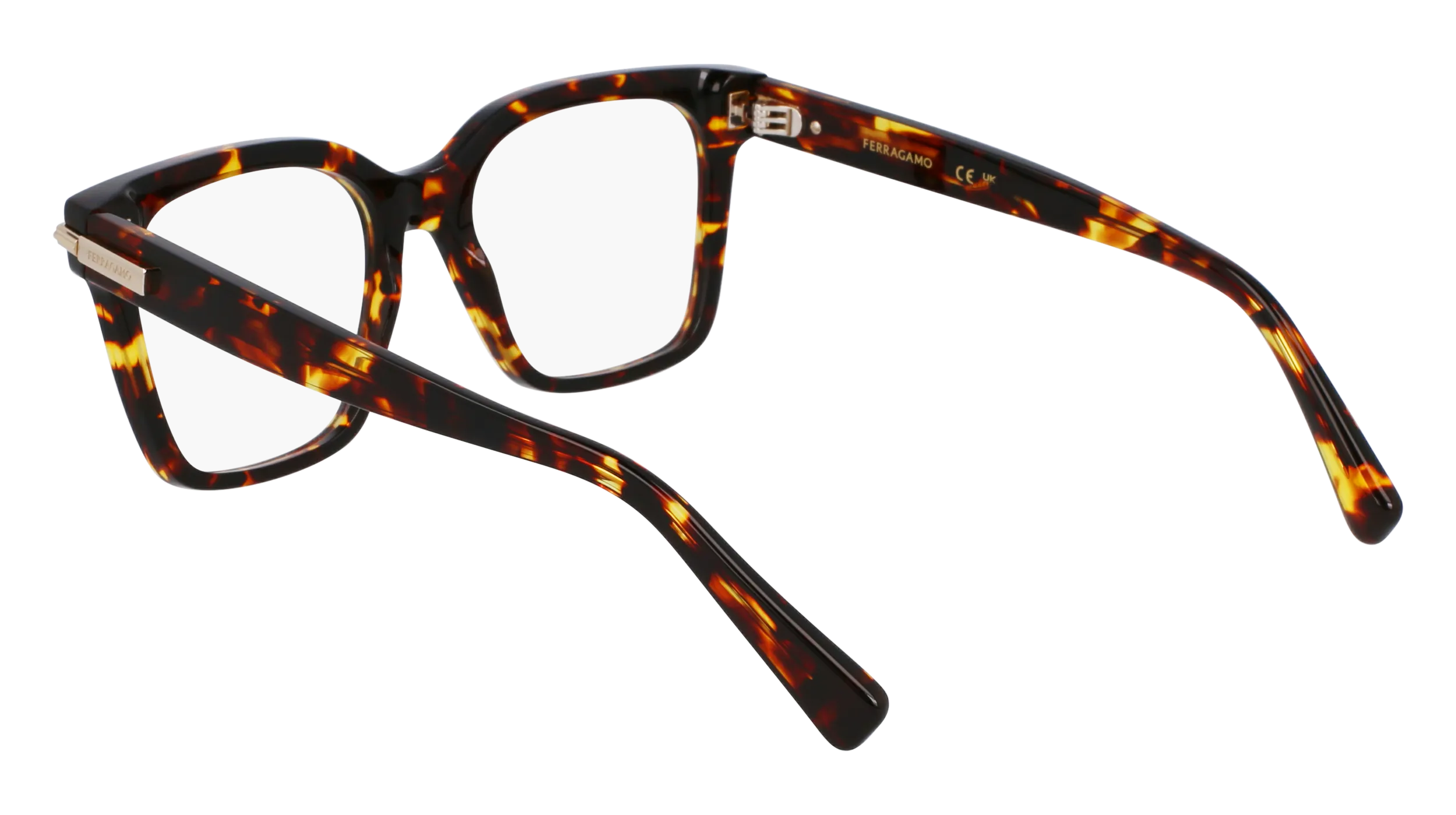 Ferragamo SF3009 242 Montature da vista Acetato Havana Squadrata Normale - immagine 3