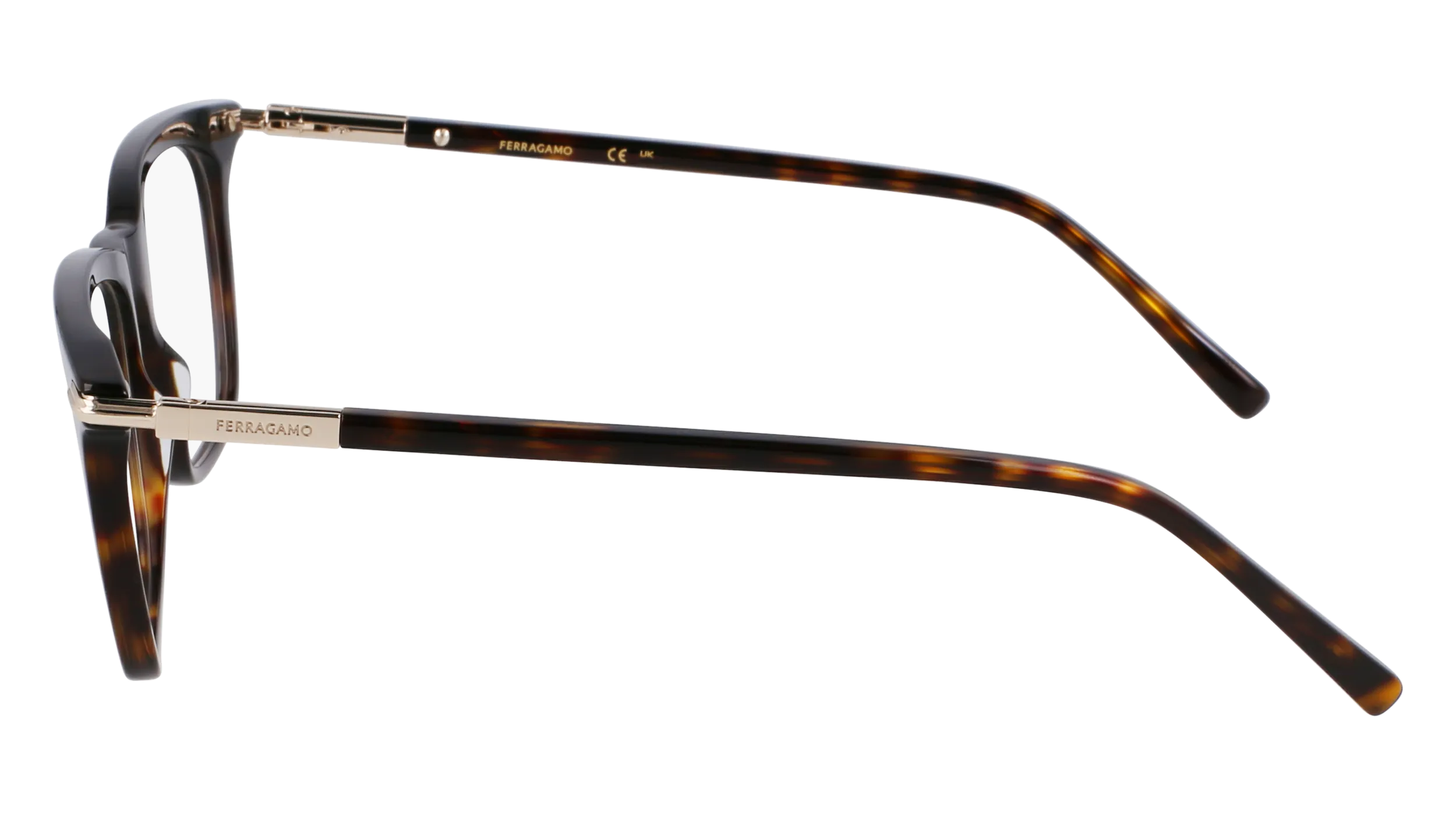 Ferragamo SF3007 242 Montature da vista Acetato Havana Squadrata Normale - immagine 4