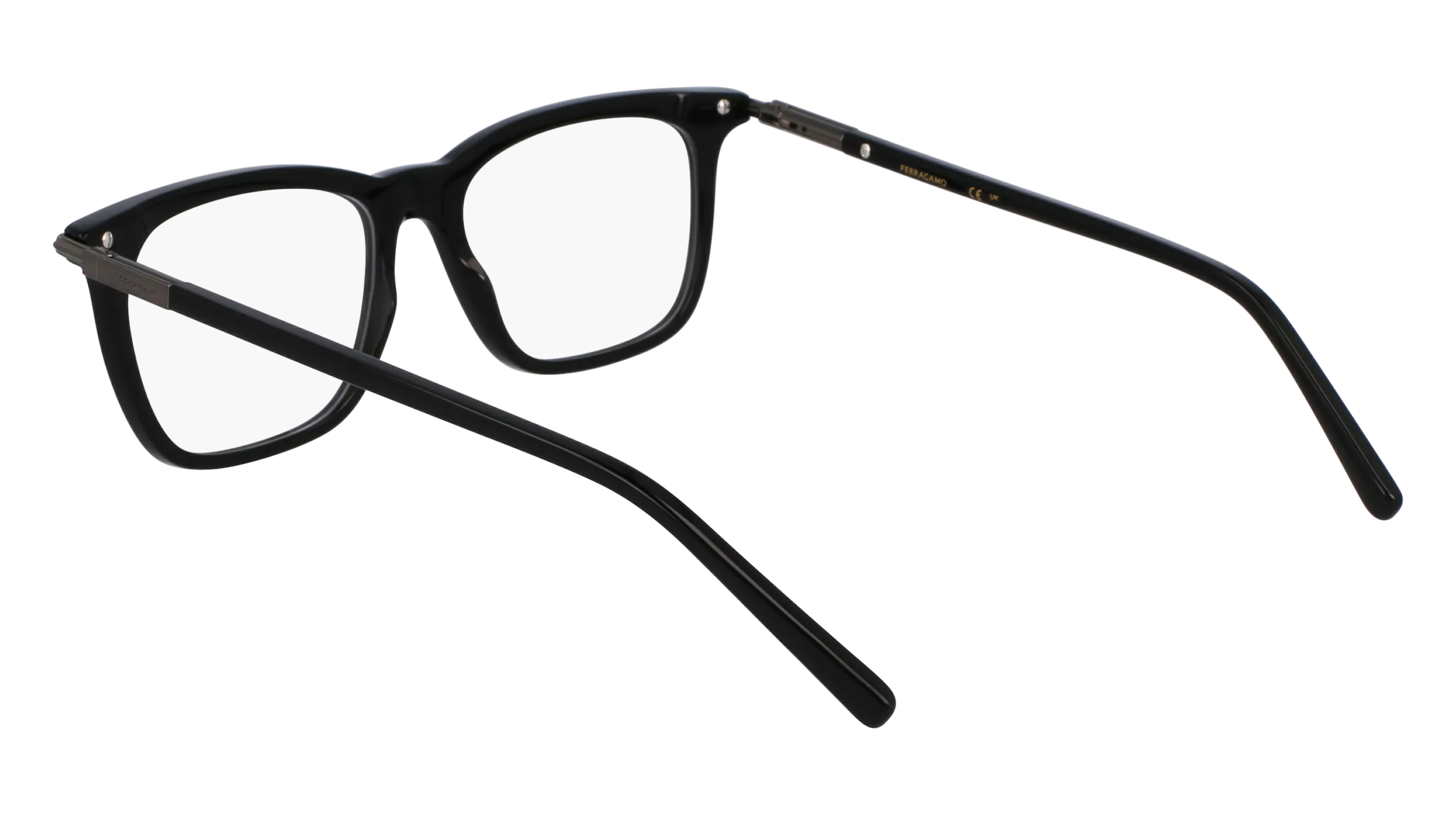Ferragamo SF3007 001 Montature da vista Acetato Nero Squadrata Normale - immagine 3