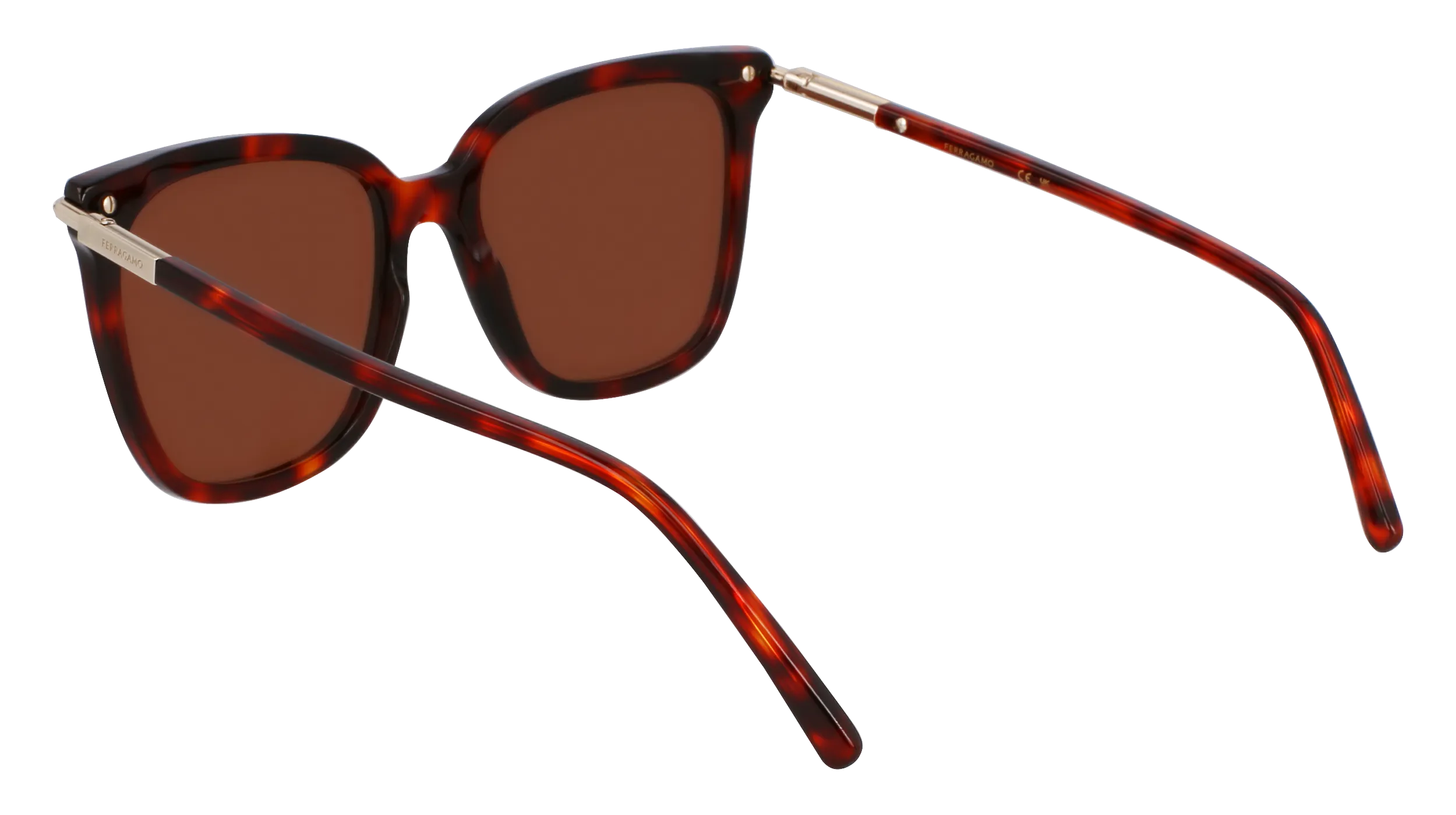 Ferragamo SF2037S 640 Occhiali da sole Acetato Rosso Farfalla Normale - immagine 3