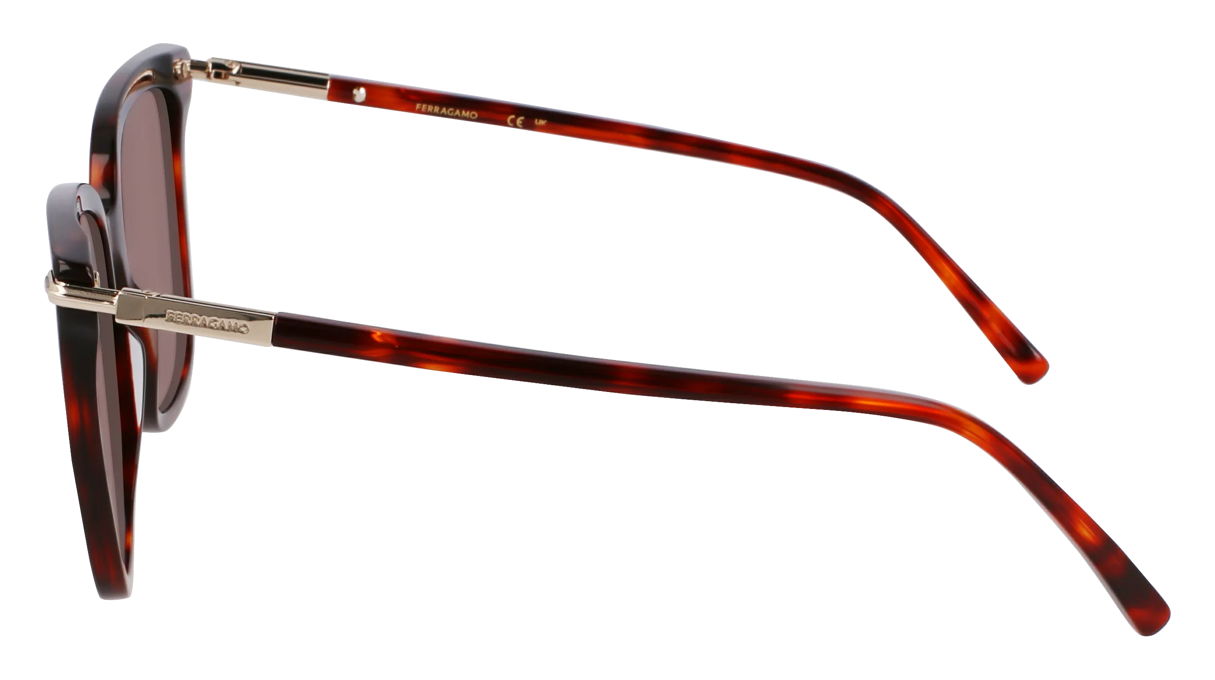 Ferragamo SF2037S 640 Occhiali da sole Acetato Rosso Farfalla Normale - immagine 4