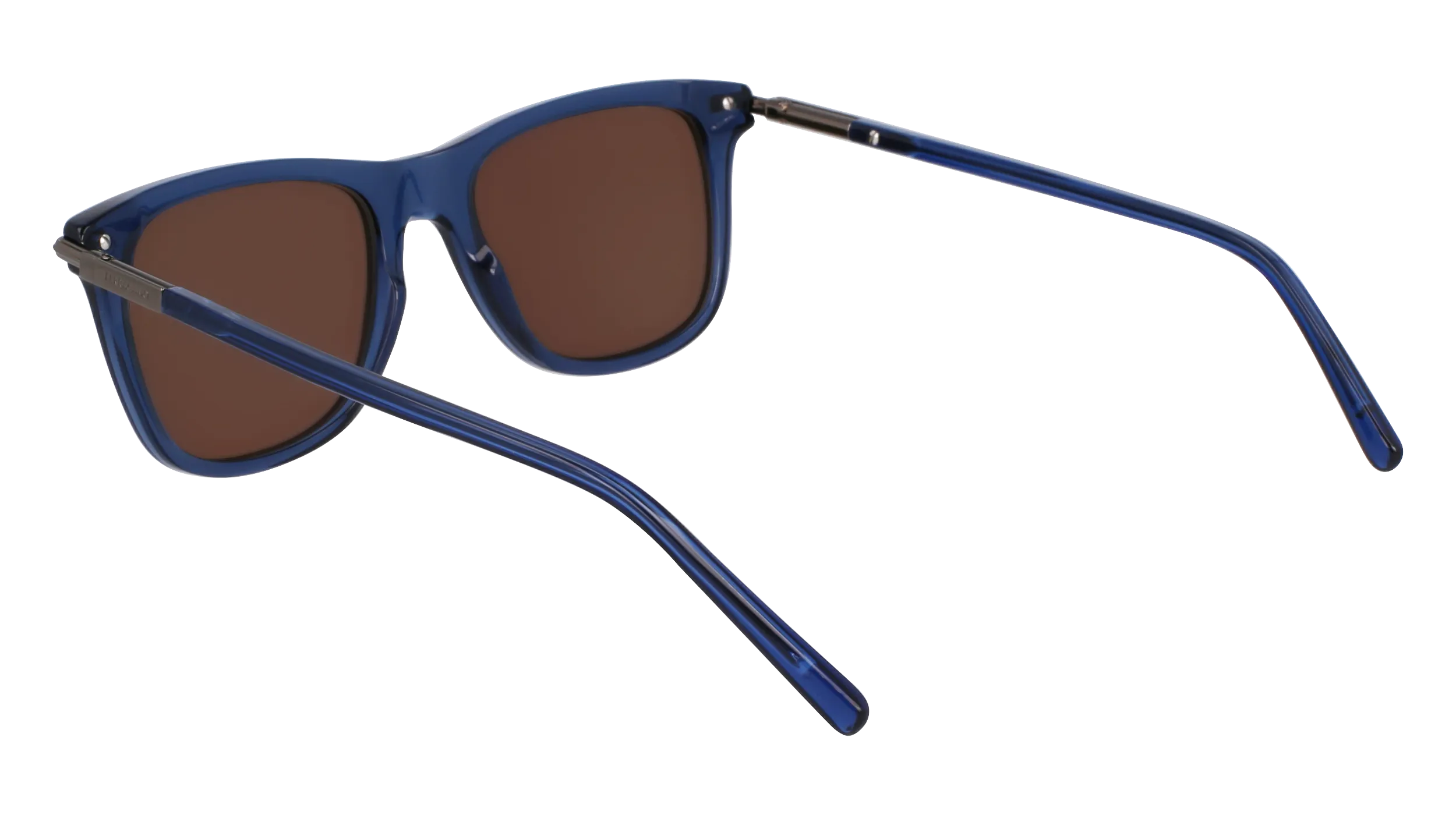 Ferragamo SF2028S 432 Occhiali da sole Acetato Blu Squadrata Normale - immagine 3