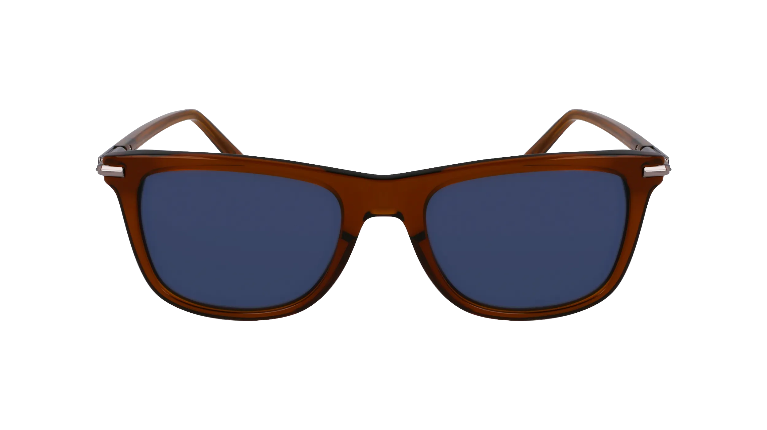 Ferragamo SF2028S 232 Occhiali da sole Acetato Marrone Squadrata Normale - immagine 2