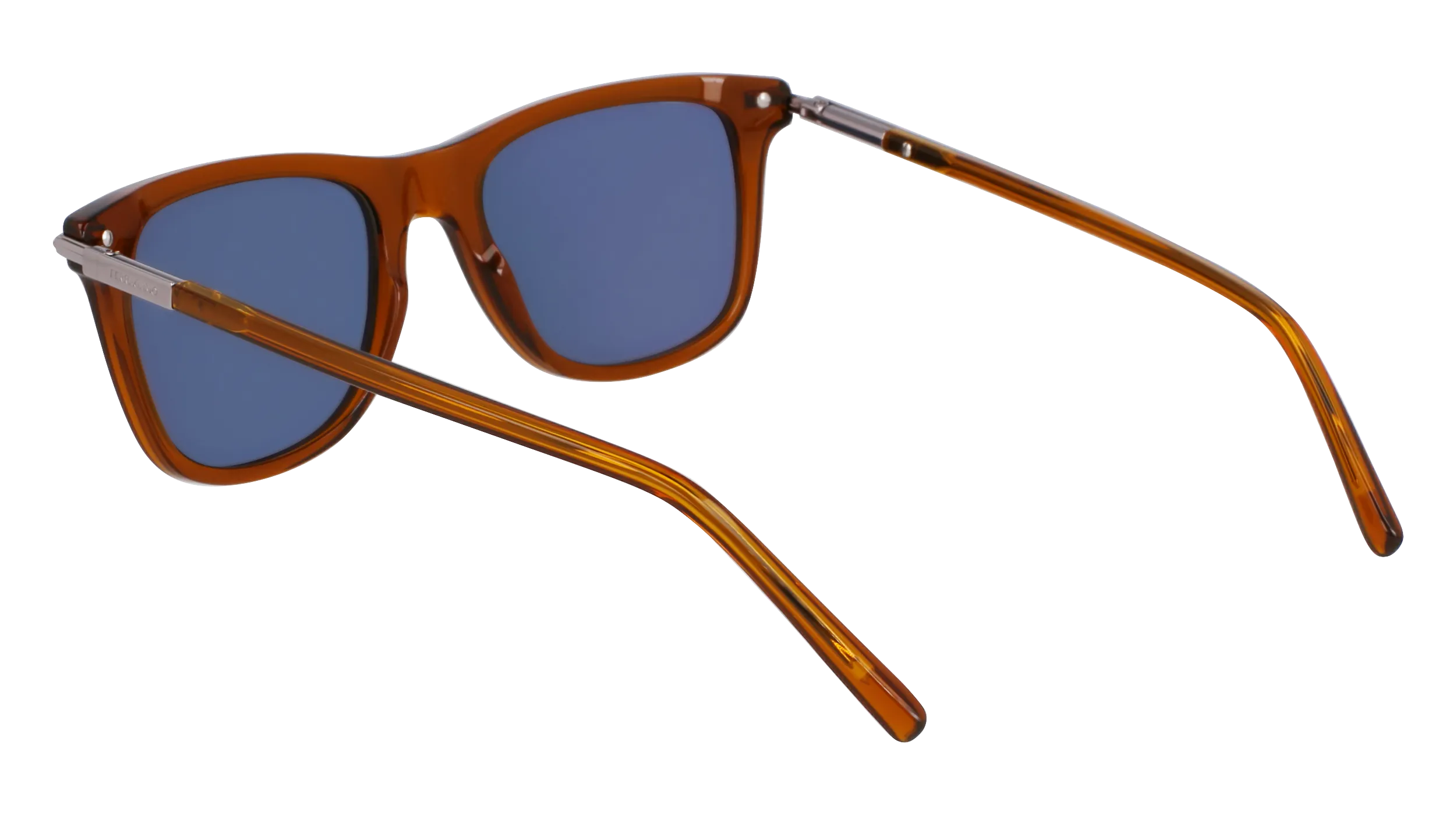 Ferragamo SF2028S 232 Occhiali da sole Acetato Marrone Squadrata Normale - immagine 3