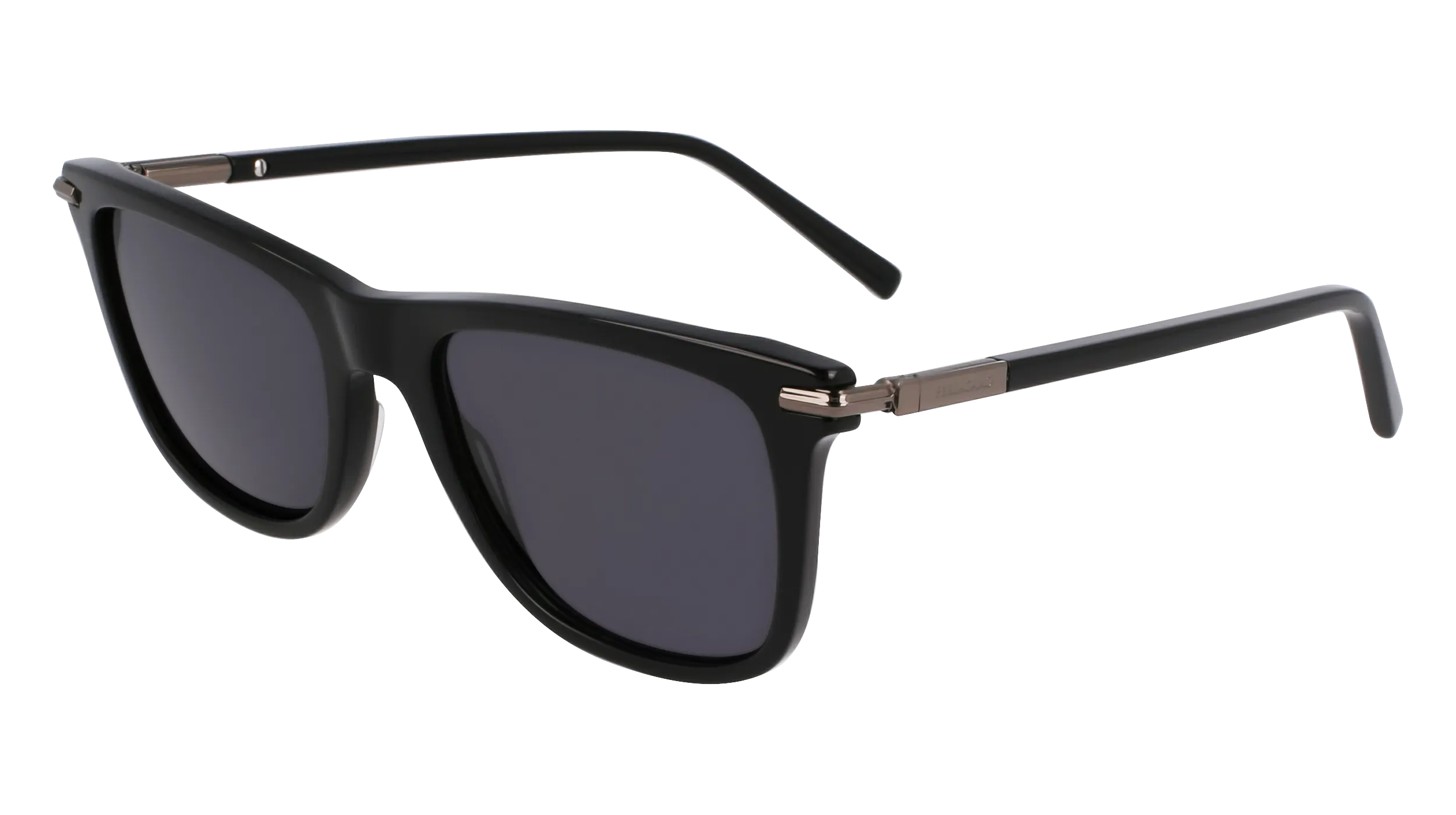 Ferragamo SF2028S 001 Occhiali da sole Acetato Nero Squadrata Normale - immagine 1