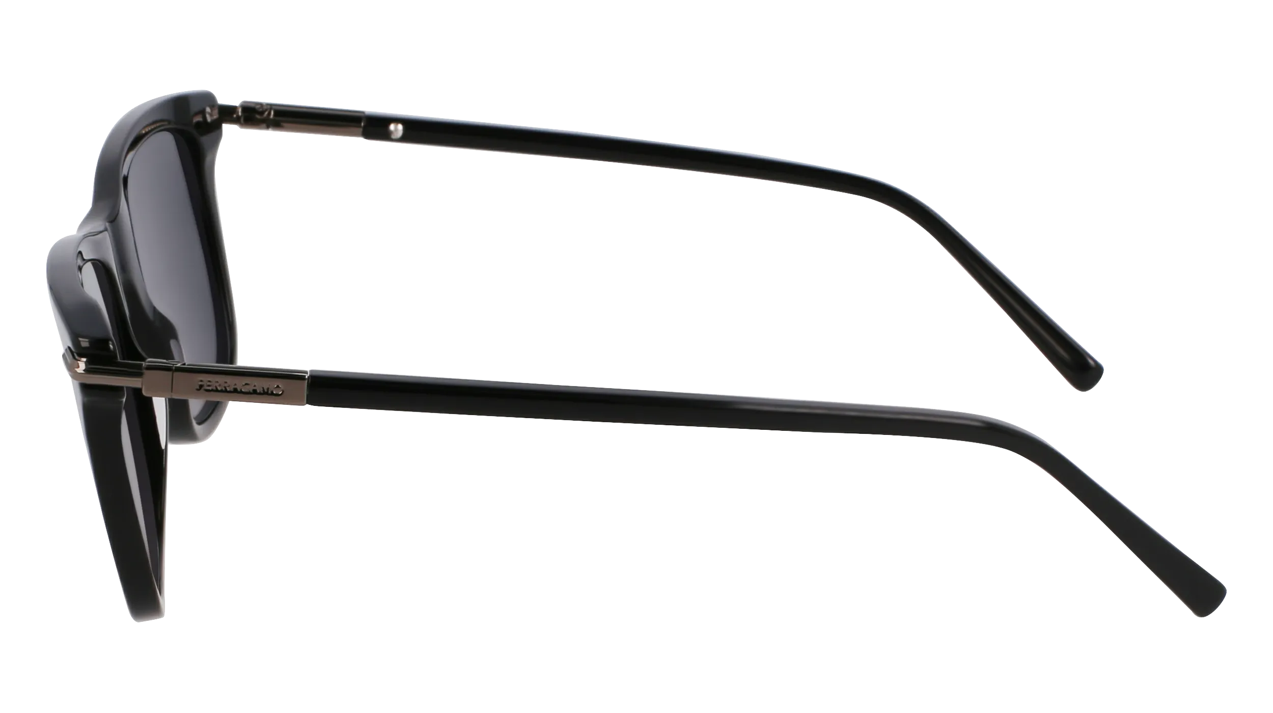 Ferragamo SF2028S 001 Occhiali da sole Acetato Nero Squadrata Normale - immagine 4