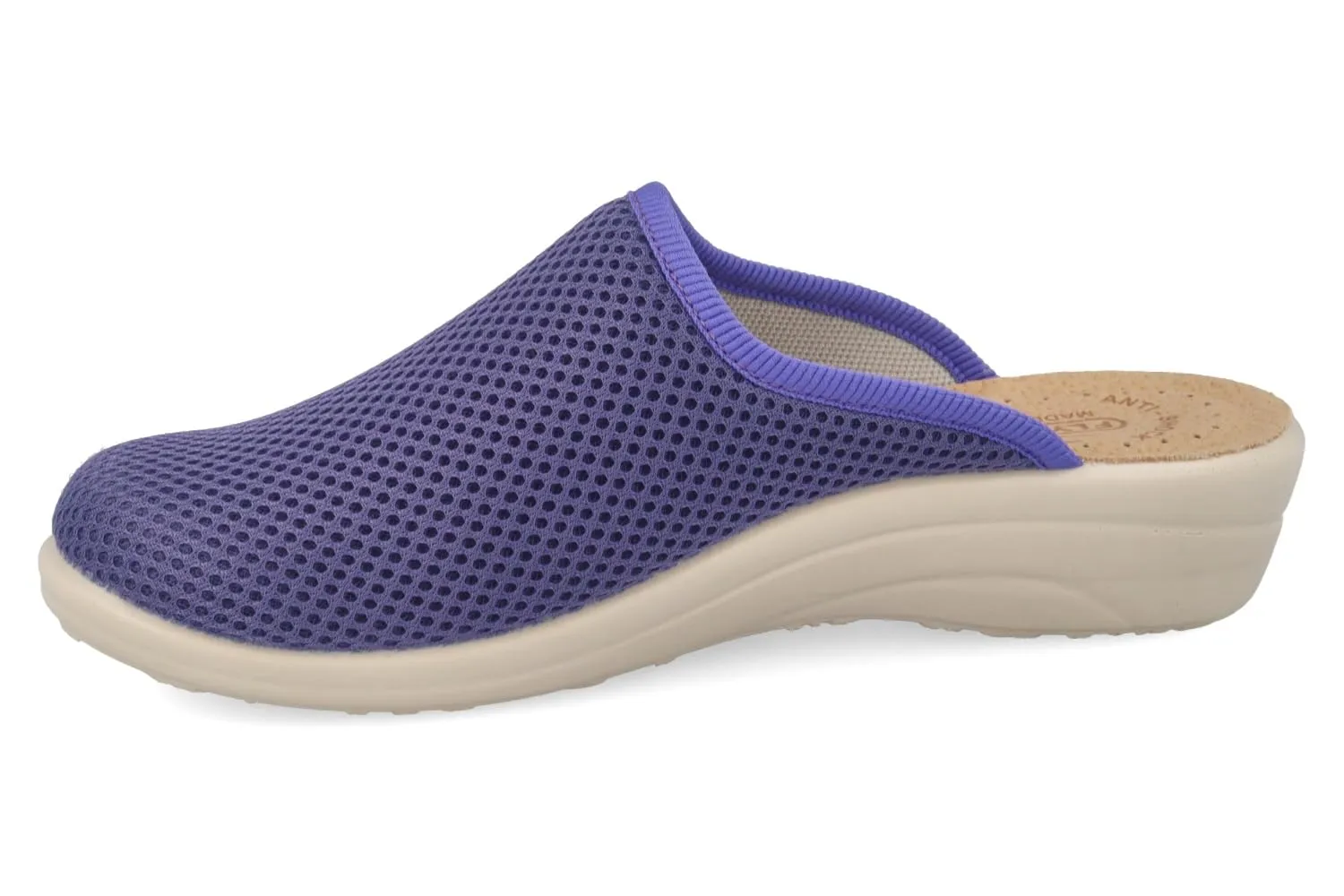 Fly Flot | Fresh Woman, Pantofole Donna Traspiranti, Ciabatta con Tomaia in Rete Elastica, Sottopiede imbottito in Pelle Antishock, Viola, 40 - immagine 5