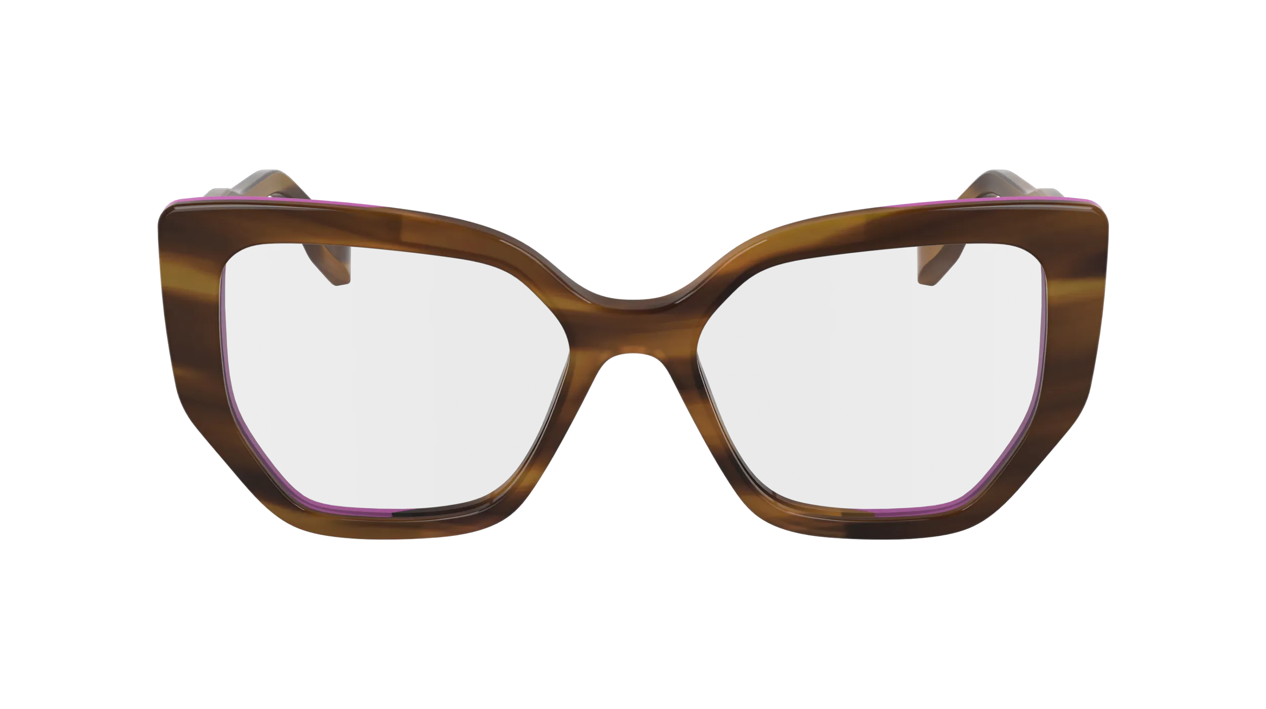Karl Lagerfeld KL6174 234 Montature da vista Acetato Marrone Cat Eye Normale - immagine 2
