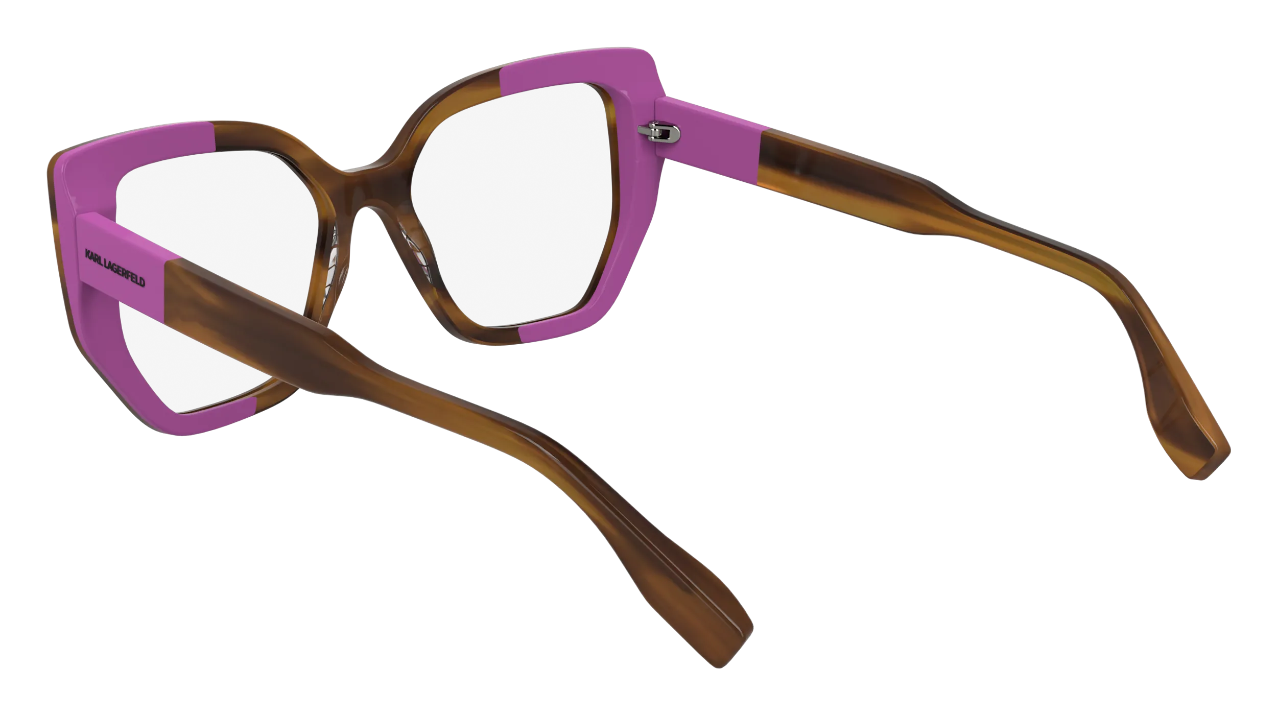 Karl Lagerfeld KL6174 234 Montature da vista Acetato Marrone Cat Eye Normale - immagine 3