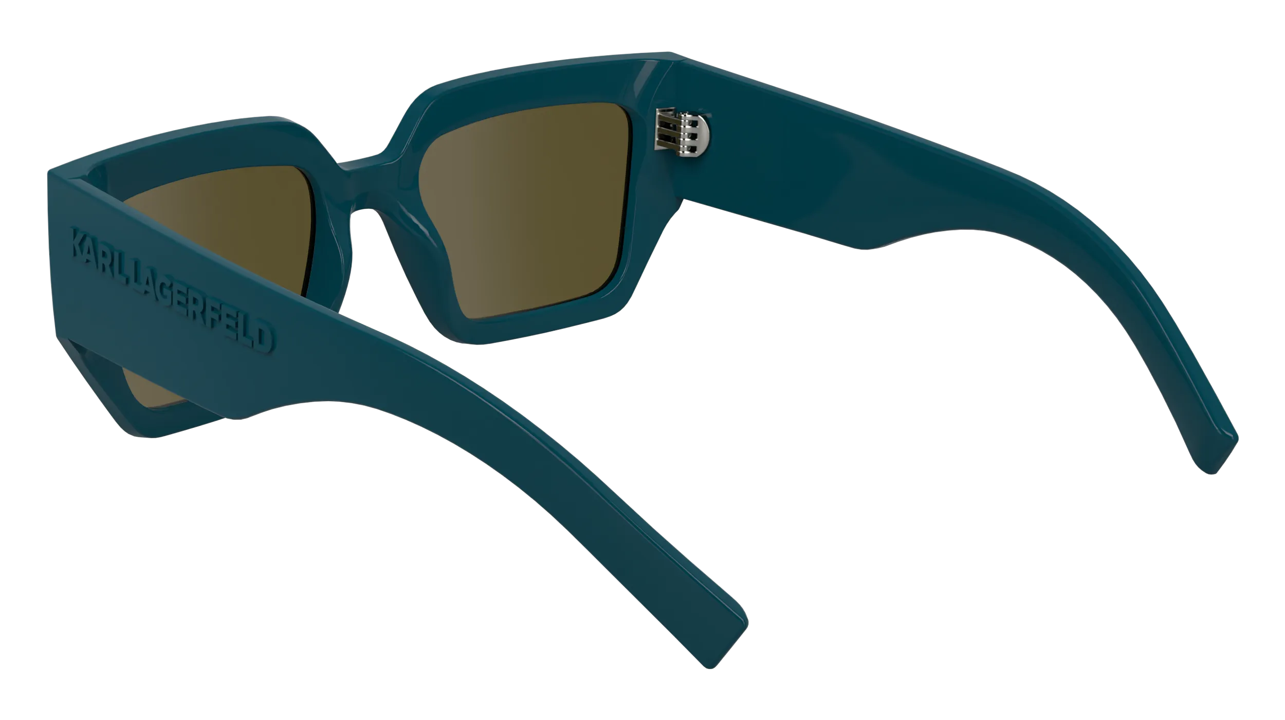 Karl Lagerfeld KL6166S 425 Occhiali da sole Bio-iniettato Petrolio Squadrata Normale - immagine 3