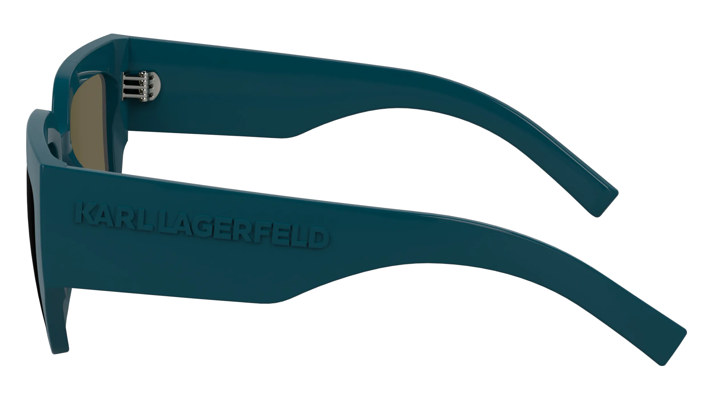 Karl Lagerfeld KL6166S 425 Occhiali da sole Bio-iniettato Petrolio Squadrata Normale - immagine 4
