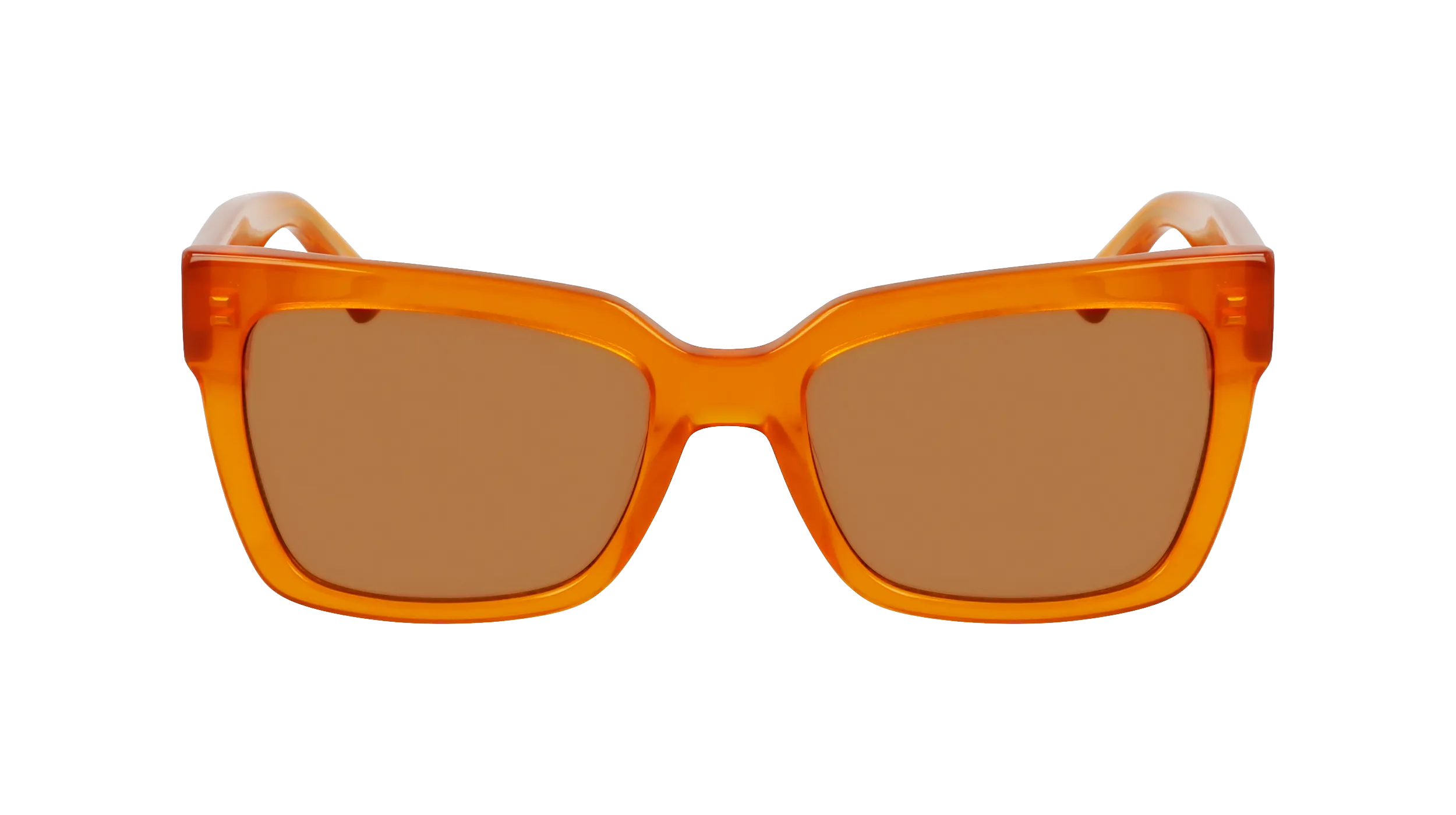 Calvin Klein CKJ24606S 201 Occhiali da sole Acetato Arancione Marrone Squadrata Normale - immagine 2