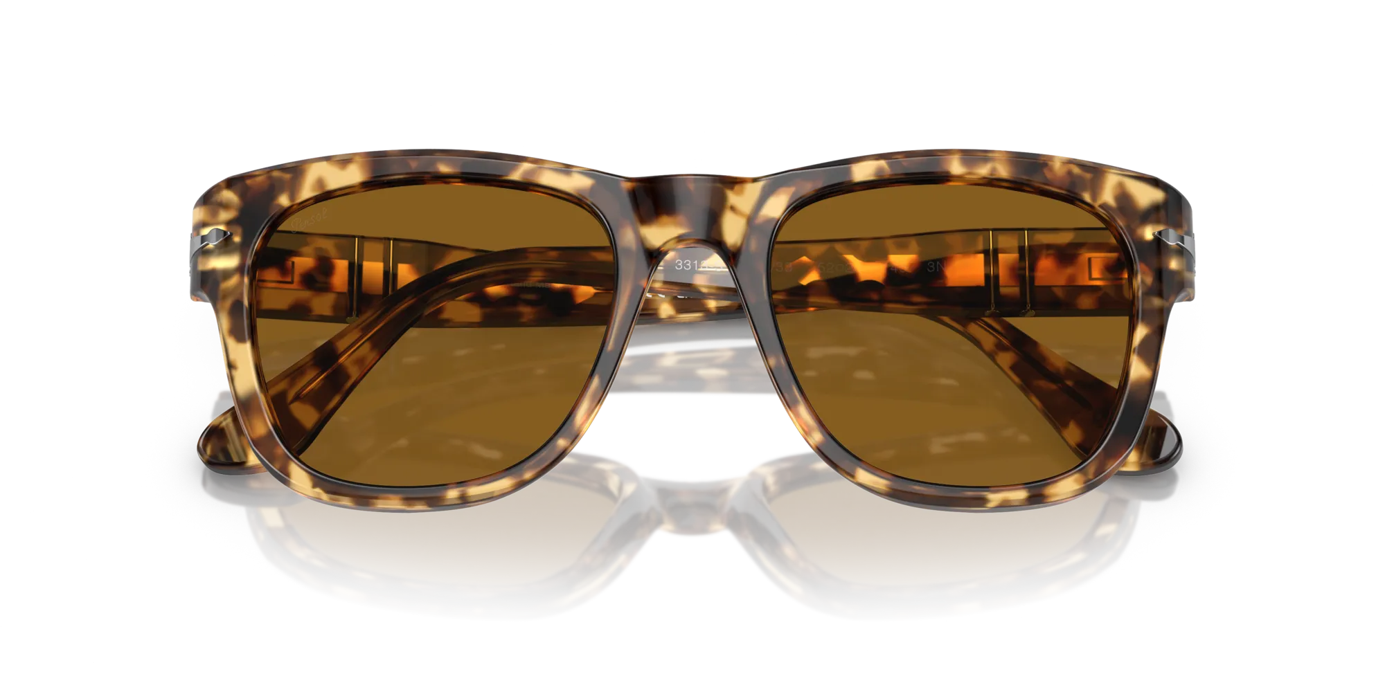 Persol PO3313S 105633 Occhiali da sole Acetato Marrone Marrone Squadrata Normale - immagine 2