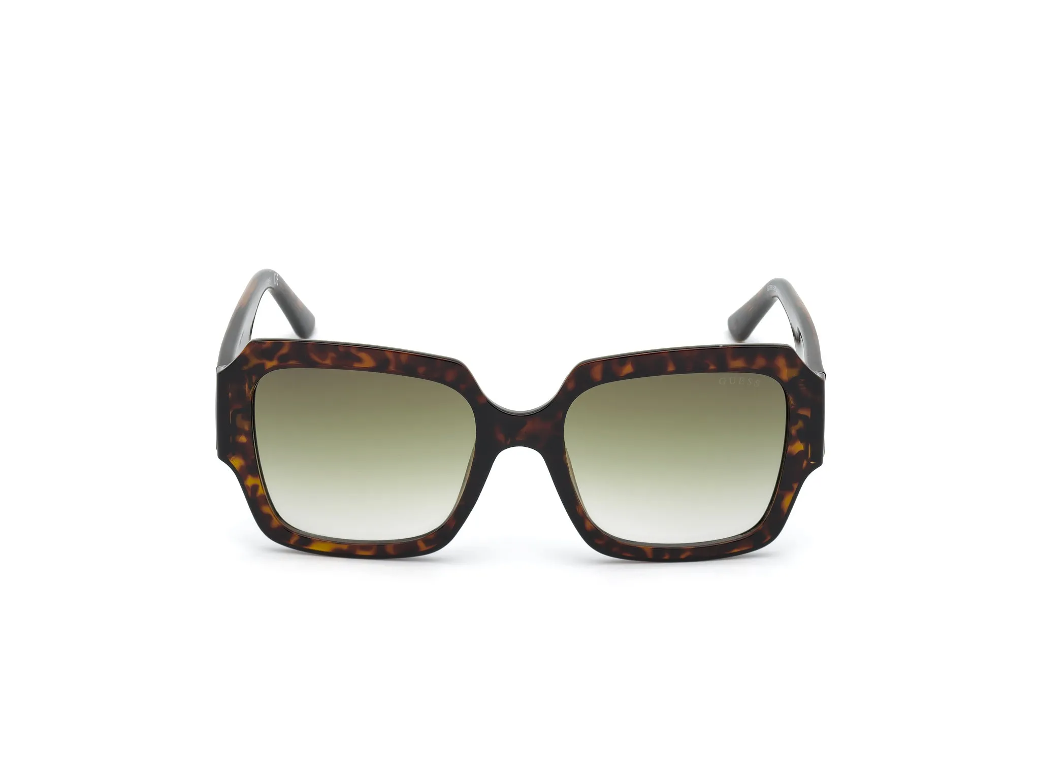 Guess GU7681 52P Occhiali da sole Iniettato Havana Verde Squadrata Normale Sfumato - immagine 3