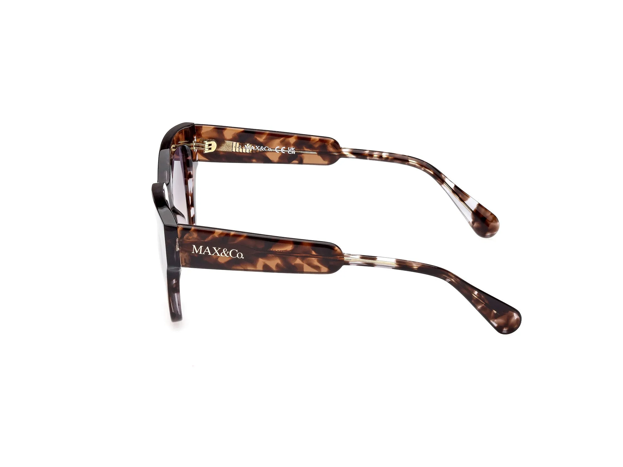 MAX&Co MO0059 56B Occhiali da sole Acetato Havana Fumo Squadrata Normale - immagine 3