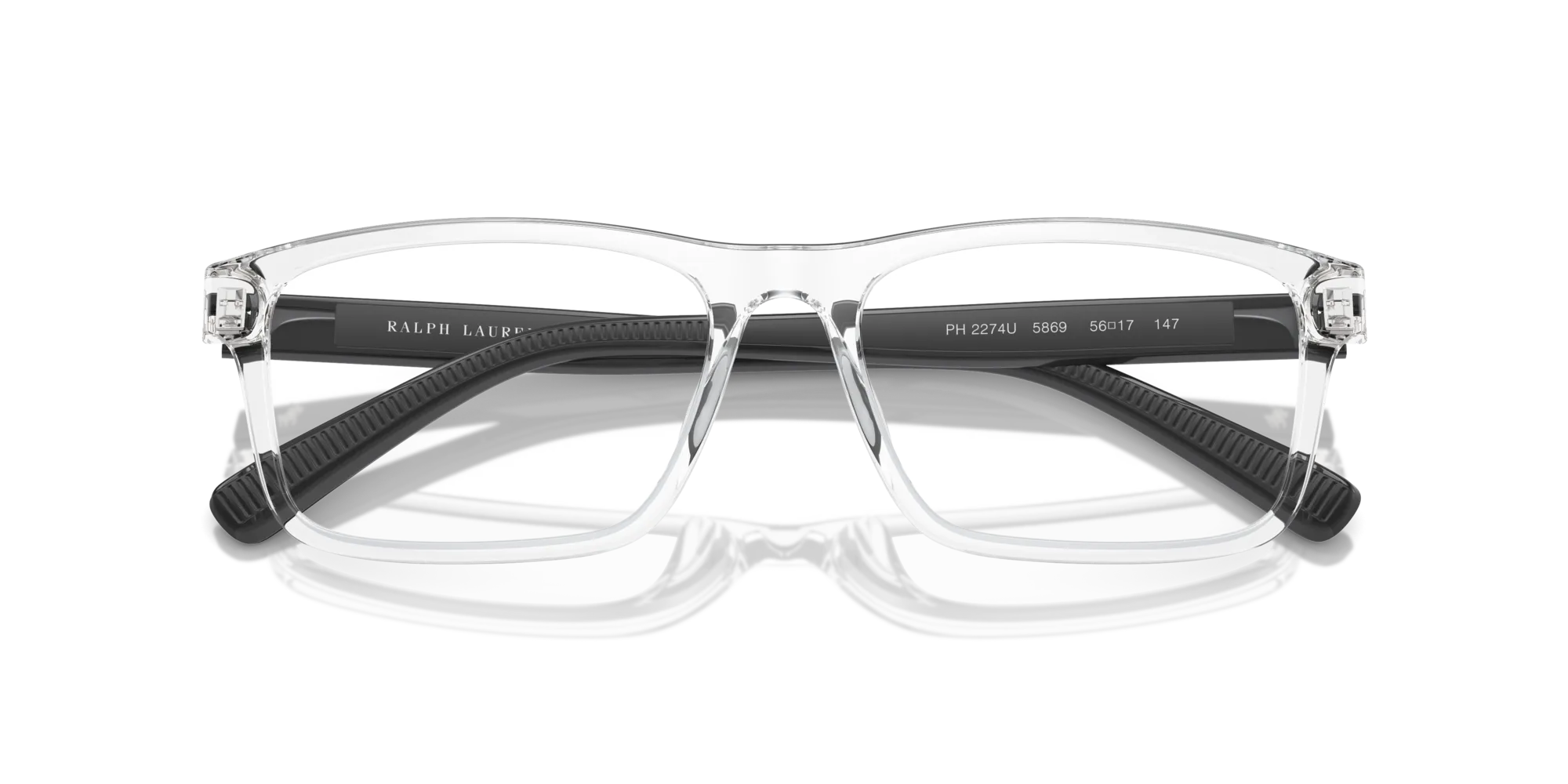 Polo Ralph Lauren PH2274U 5869 Montature da vista Iniettato Trasparente Squadrata Normale - immagine 2