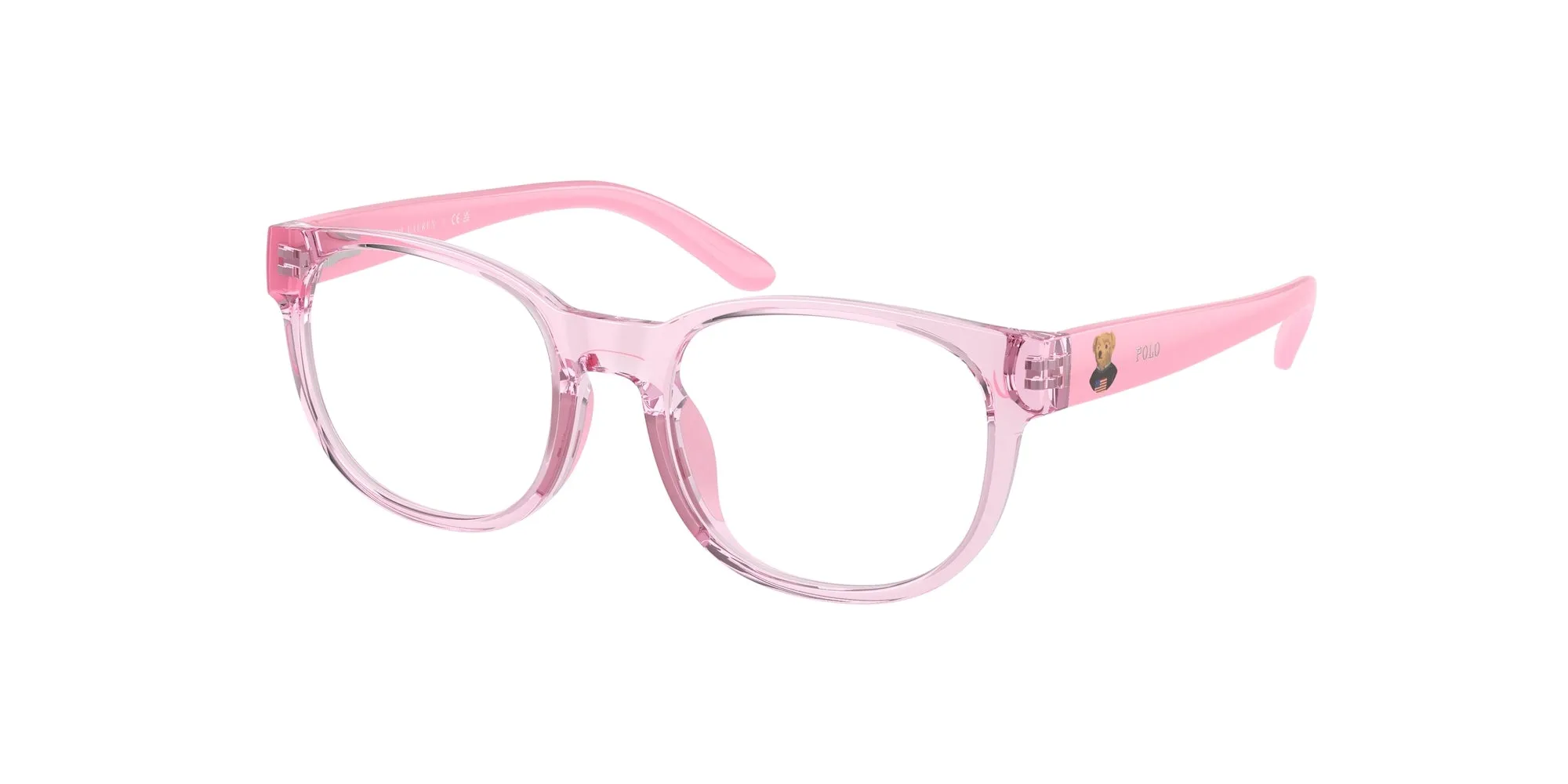 Polo Ralph Lauren PP8549U 6193 Montature da vista Iniettato Rosa Rotonda Normale - immagine 1