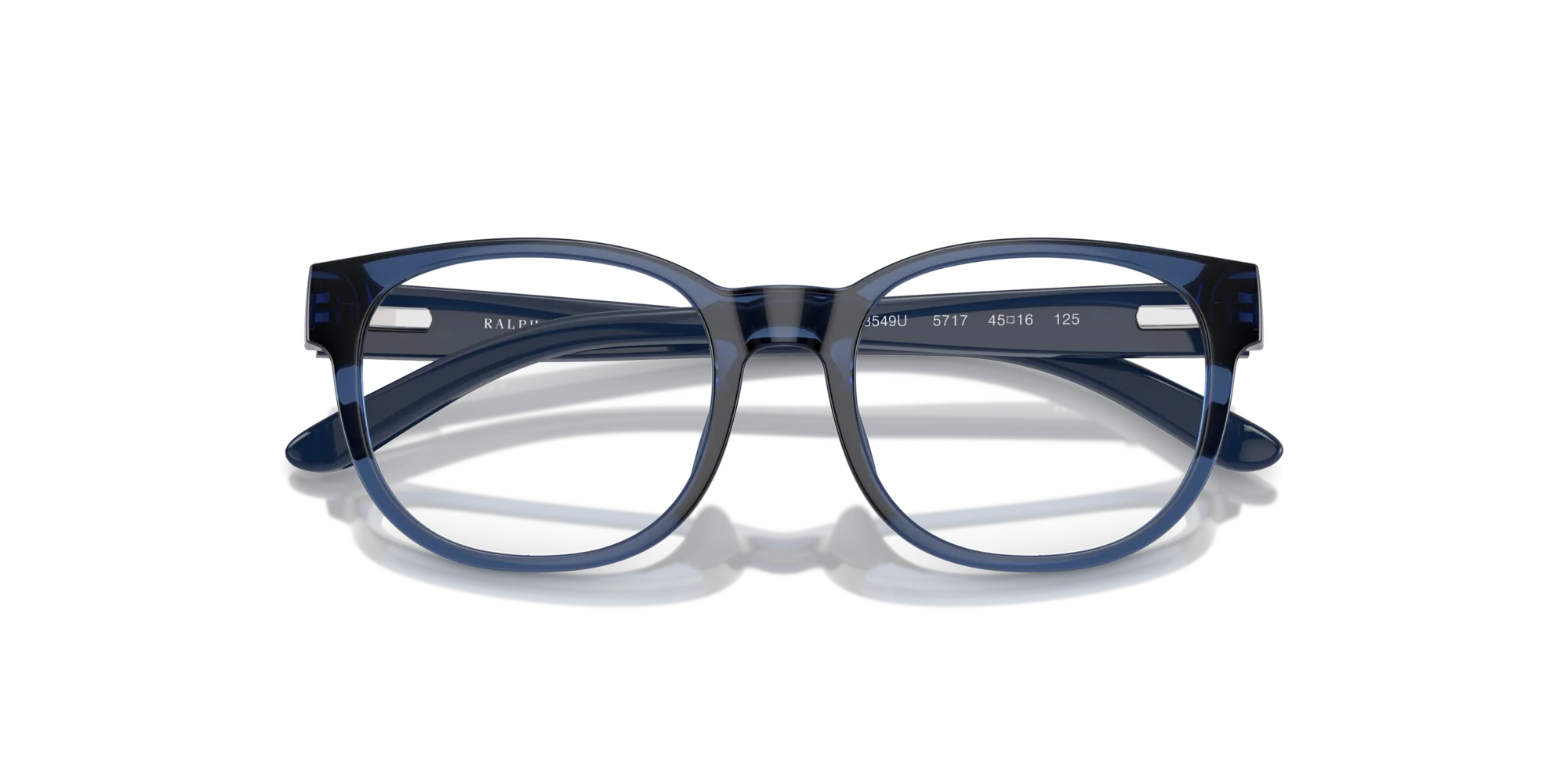 Polo Ralph Lauren PP8549U 5717 Montature da vista Iniettato Blu Rotonda Normale - immagine 2