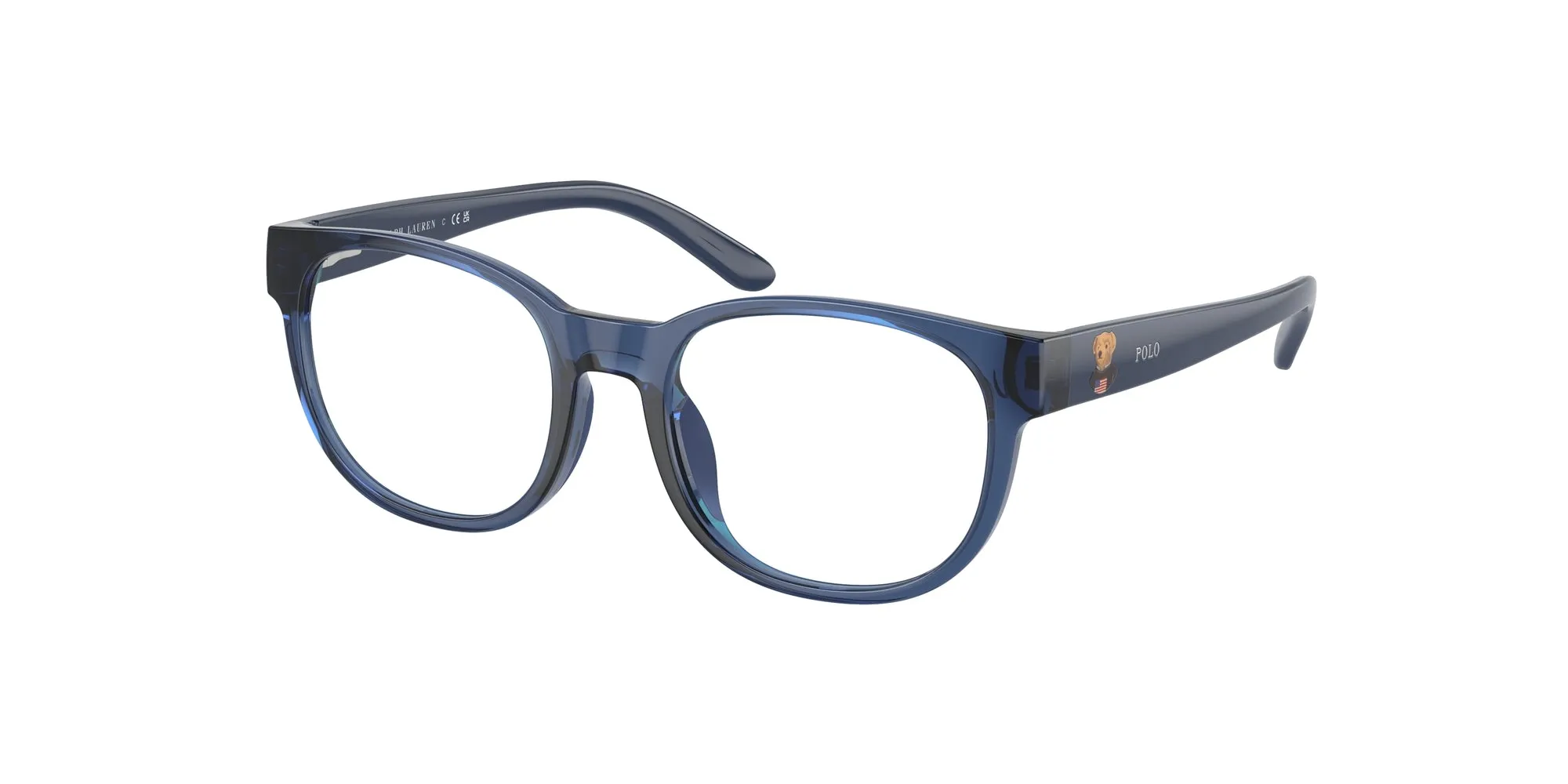 Polo Ralph Lauren PP8549U 5717 Montature da vista Iniettato Blu Rotonda Normale - immagine 1