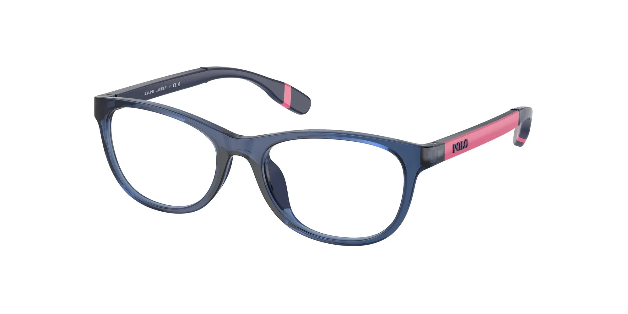 Polo Ralph Lauren PP8548U 5717 Montature da vista Iniettato Blu Cat Eye Normale - immagine 1