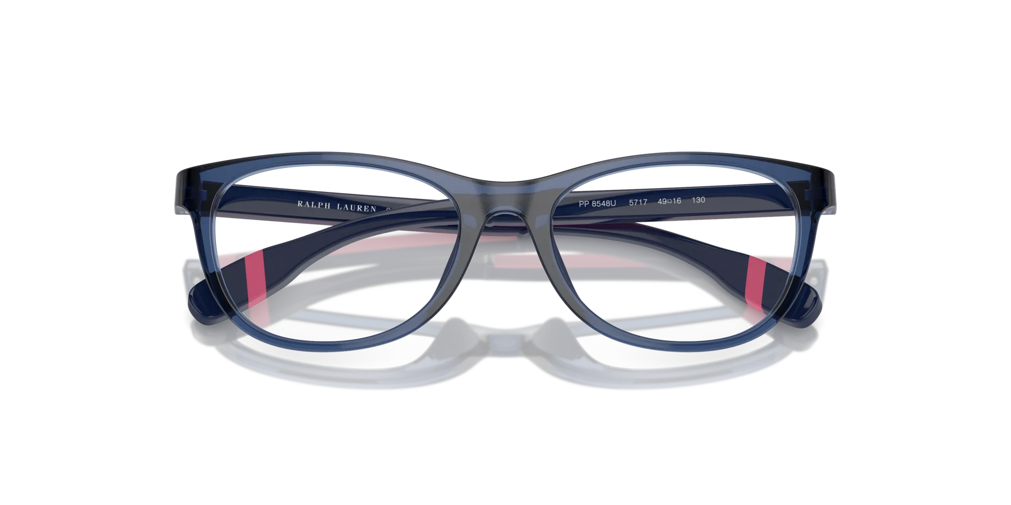 Polo Ralph Lauren PP8548U 5717 Montature da vista Iniettato Blu Cat Eye Normale - immagine 2