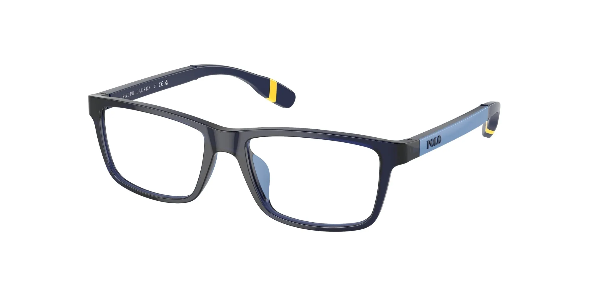 Polo Ralph Lauren PP8547U 5903 Montature da vista Iniettato Blu Squadrata Normale - immagine 1
