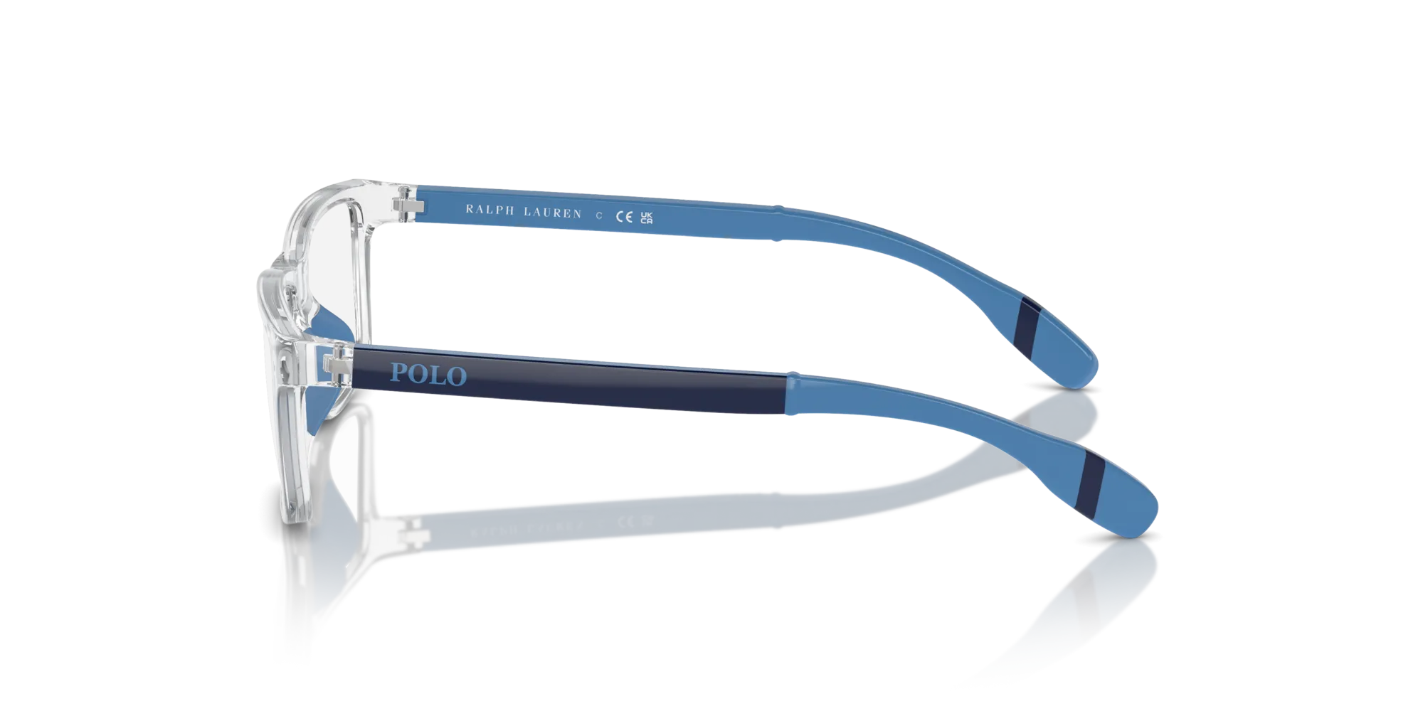 Polo Ralph Lauren PP8547U 5869 Montature da vista Iniettato Trasparente Squadrata Normale - immagine 4