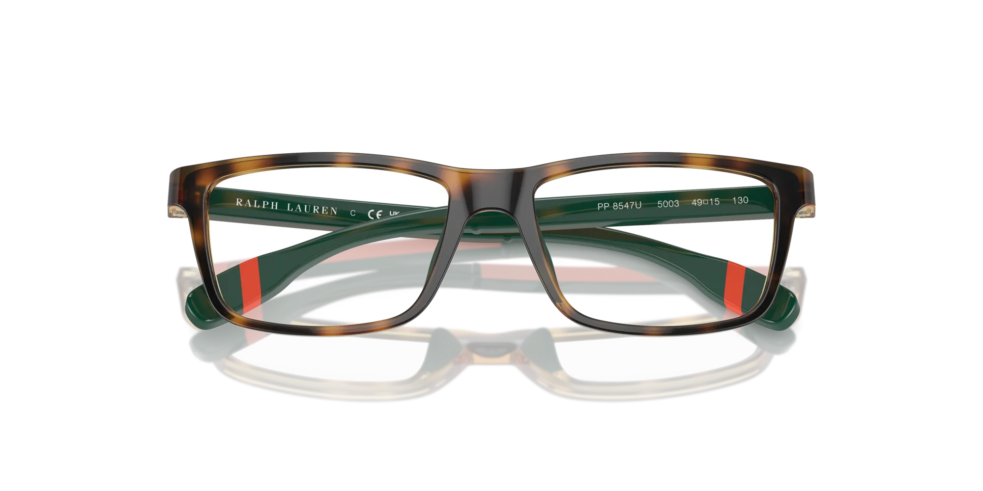 Polo Ralph Lauren PP8547U 5003 Montature da vista Iniettato Tartaruga Squadrata Normale - immagine 2