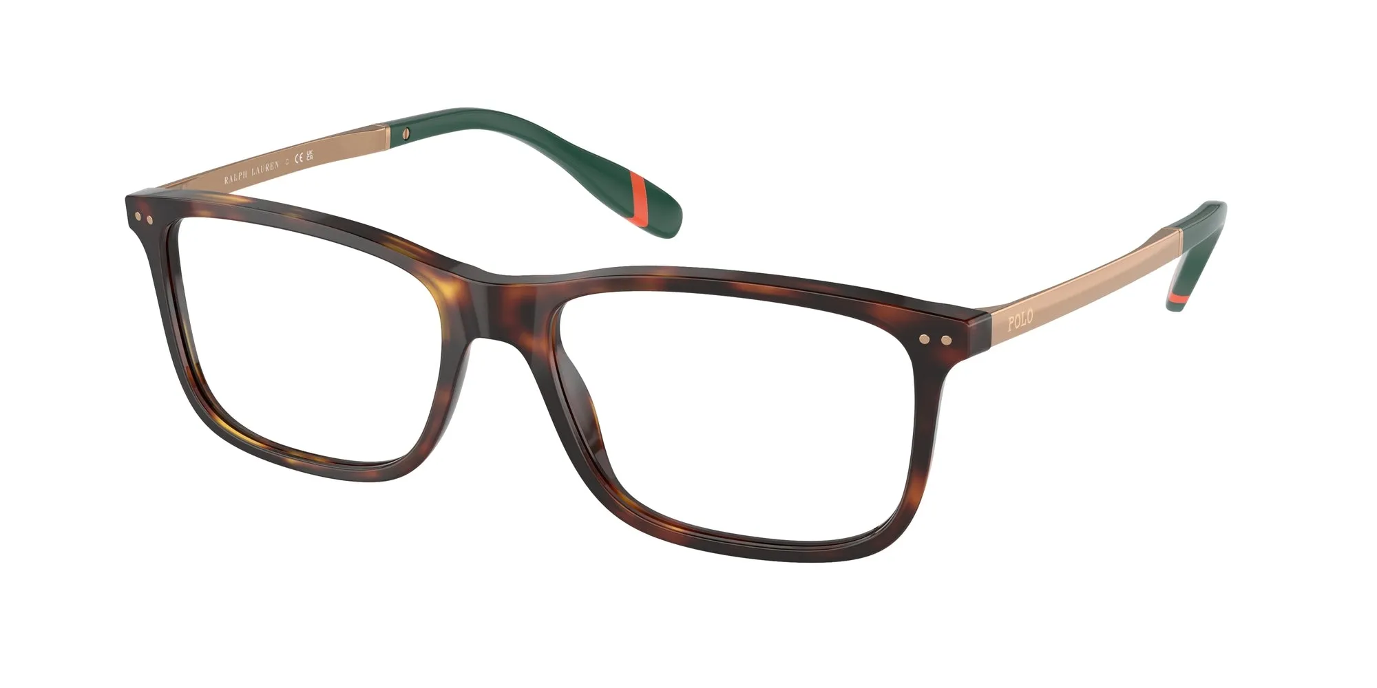 Polo Ralph Lauren PH2273 6137 Montature da vista Acetato Tartaruga Trasparente Squadrata Normale - immagine 1