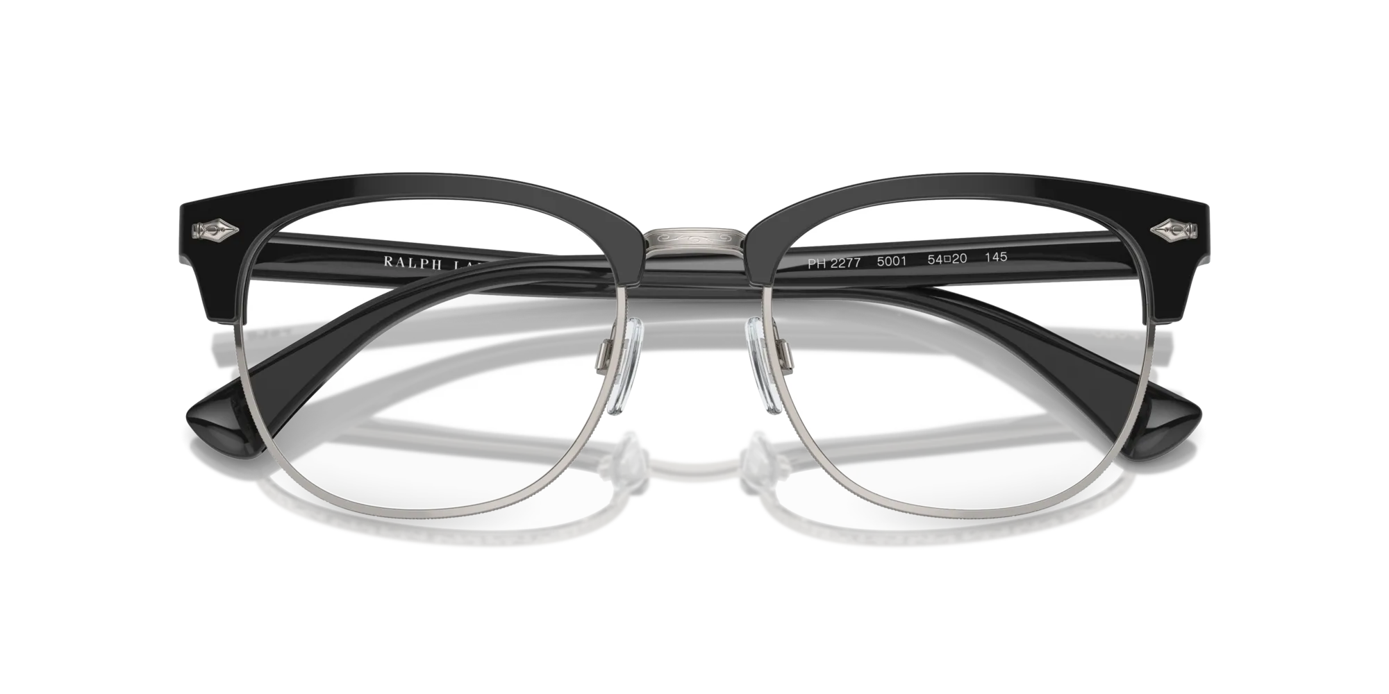 Polo Ralph Lauren PH2277 5001 Montature da vista Acetato Nero Squadrata Normale - immagine 2