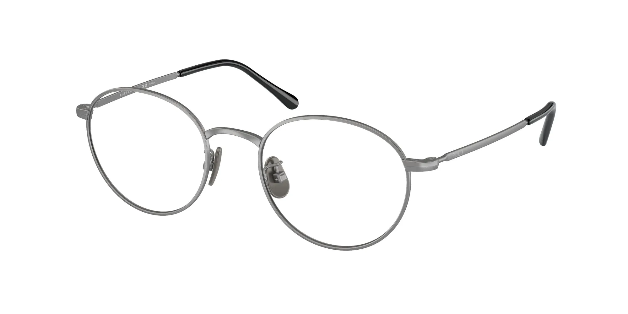 Polo Ralph Lauren PH1221TD 9266 Montature da vista Titanio Grigio Rotonda Normale - immagine 1
