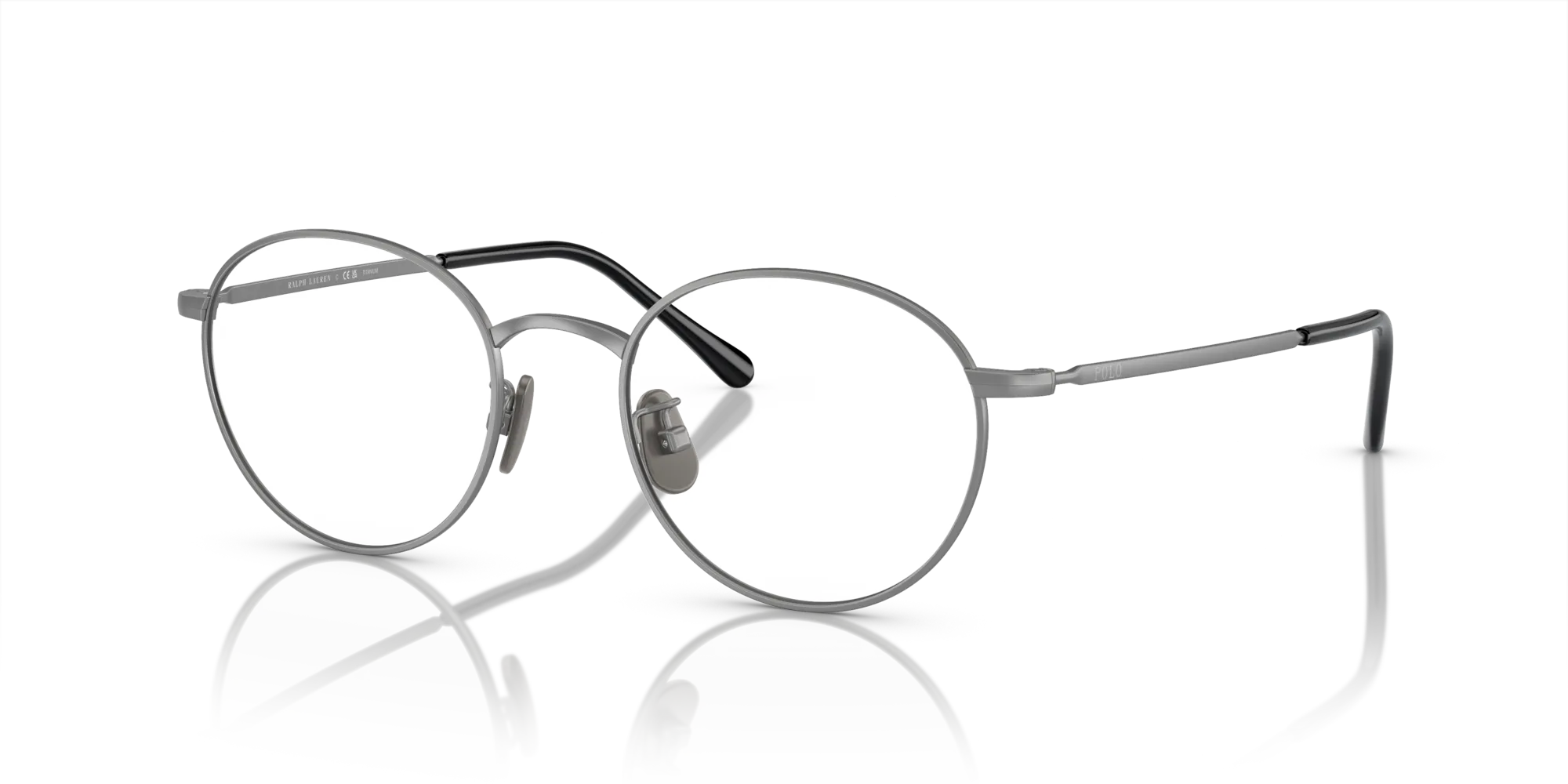 Polo Ralph Lauren PH1221TD 9266 Montature da vista Titanio Grigio Rotonda Normale - immagine 4