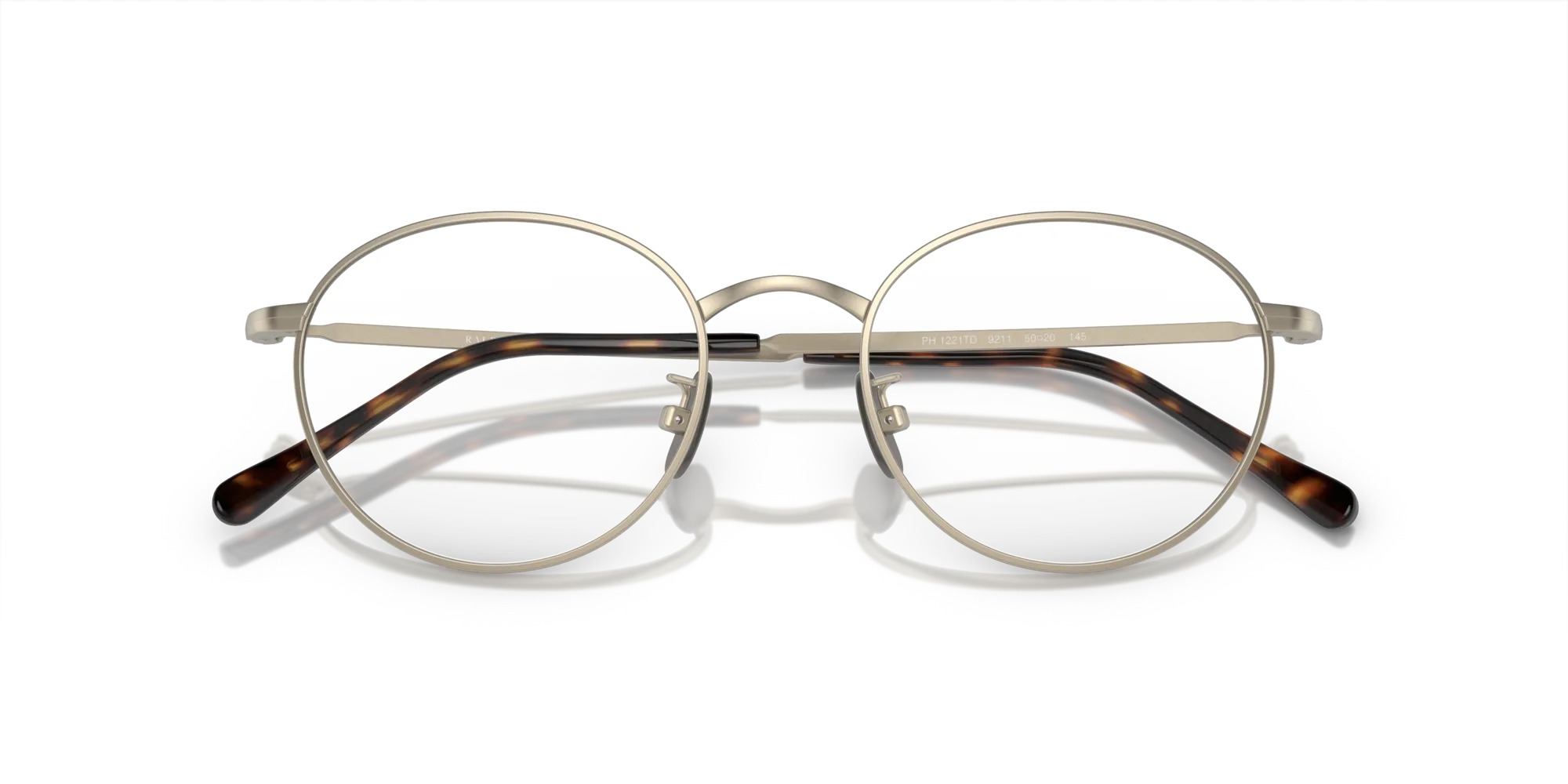 Polo Ralph Lauren PH1221TD 9211 Montature da vista Titanio Oro Rotonda Normale - immagine 2