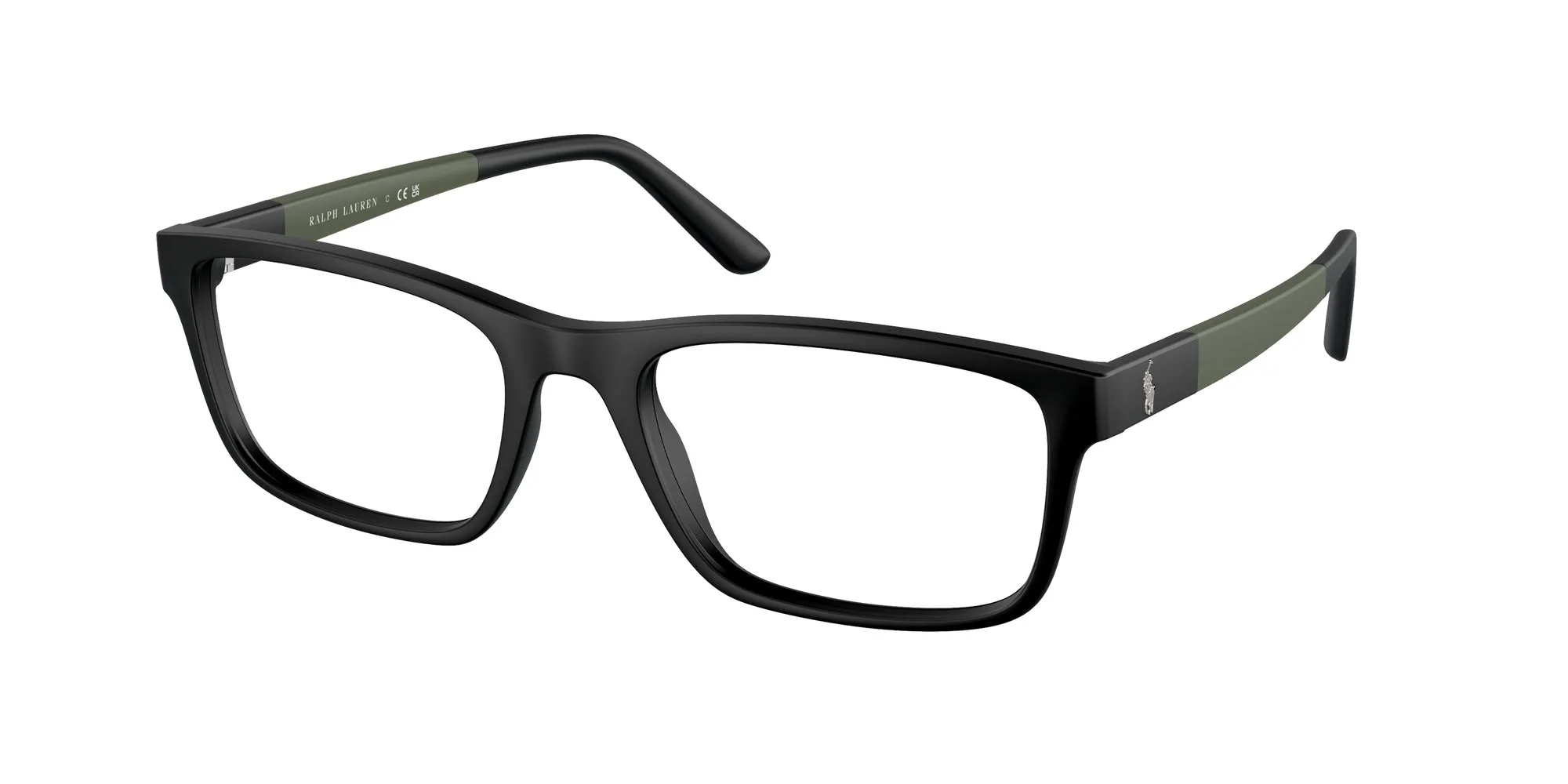 Polo Ralph Lauren PH2212 5504 Montature da vista Iniettato Nero Squadrata Normale - immagine 1
