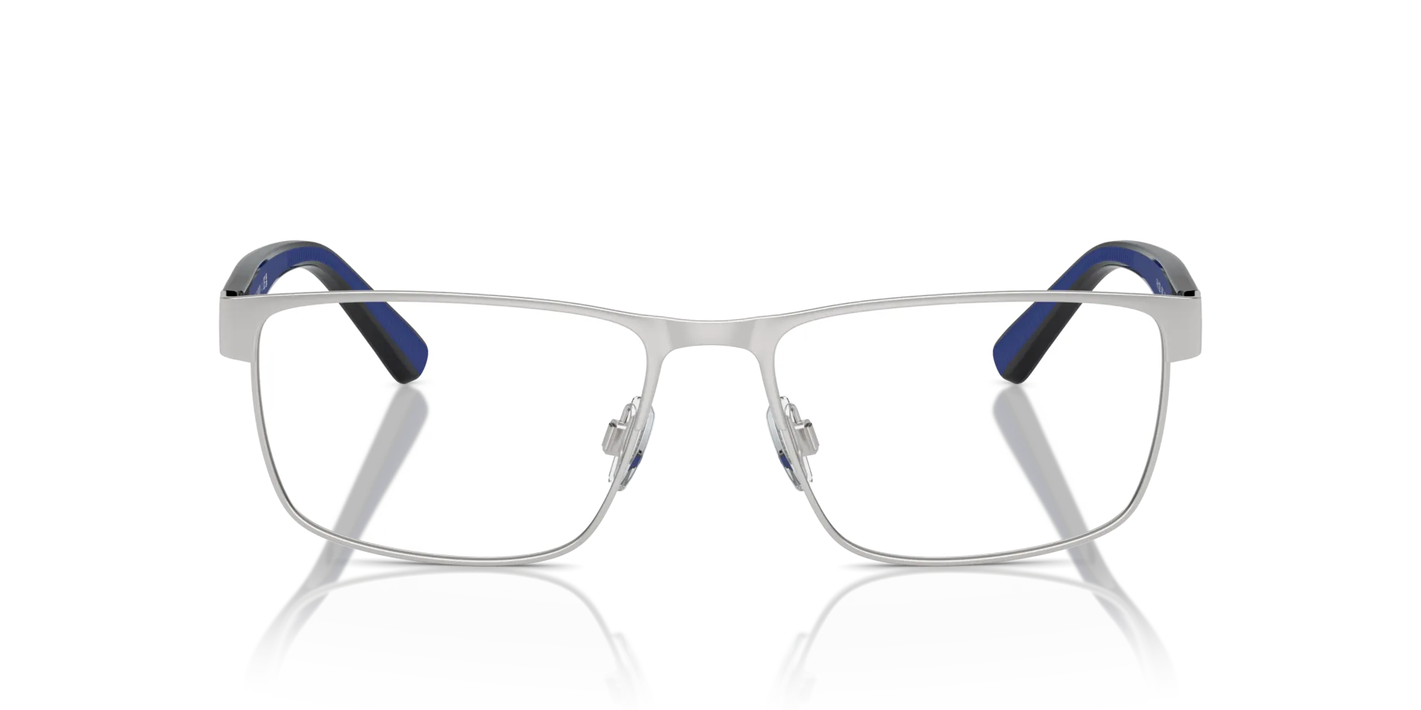 Polo Ralph Lauren PH1229 9001 Montature da vista Metallo Argento Trasparente Squadrata Normale - immagine 3