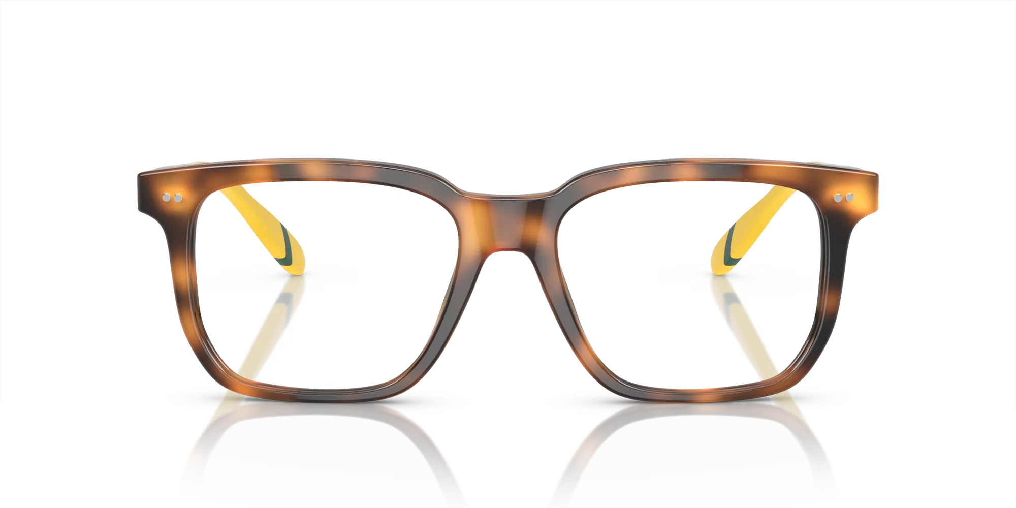 Polo Ralph Lauren PH2269 6089 Montature da vista Acetato Rosso Trasparente Squadrata Normale - immagine 3