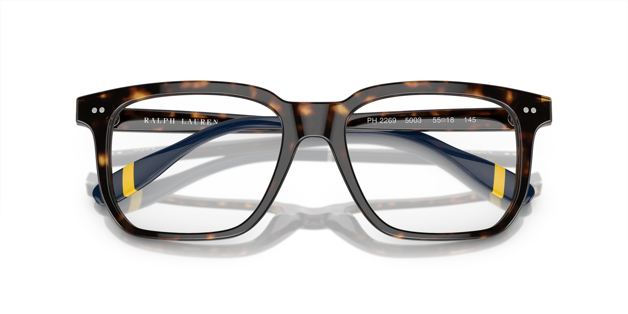 Polo Ralph Lauren PH2269 5003 Montature da vista Acetato Tartaruga Trasparente Squadrata Normale - immagine 2