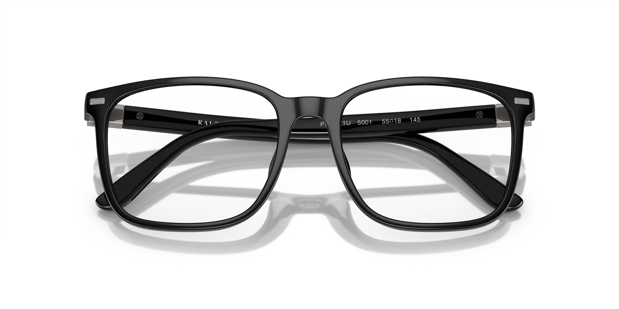 Polo Ralph Lauren PH2271U 5001 Montature da vista Acetato Nero Squadrata Normale - immagine 2