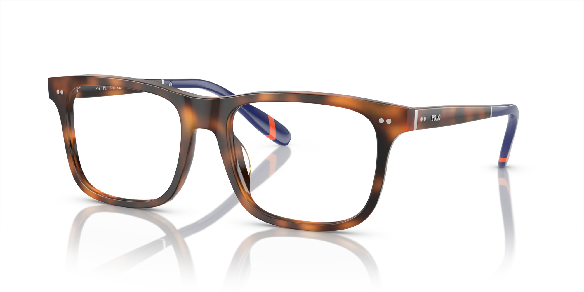 Polo Ralph Lauren PH2270U 6089 Montature da vista Acetato Rosso Trasparente Squadrata Normale - immagine 4