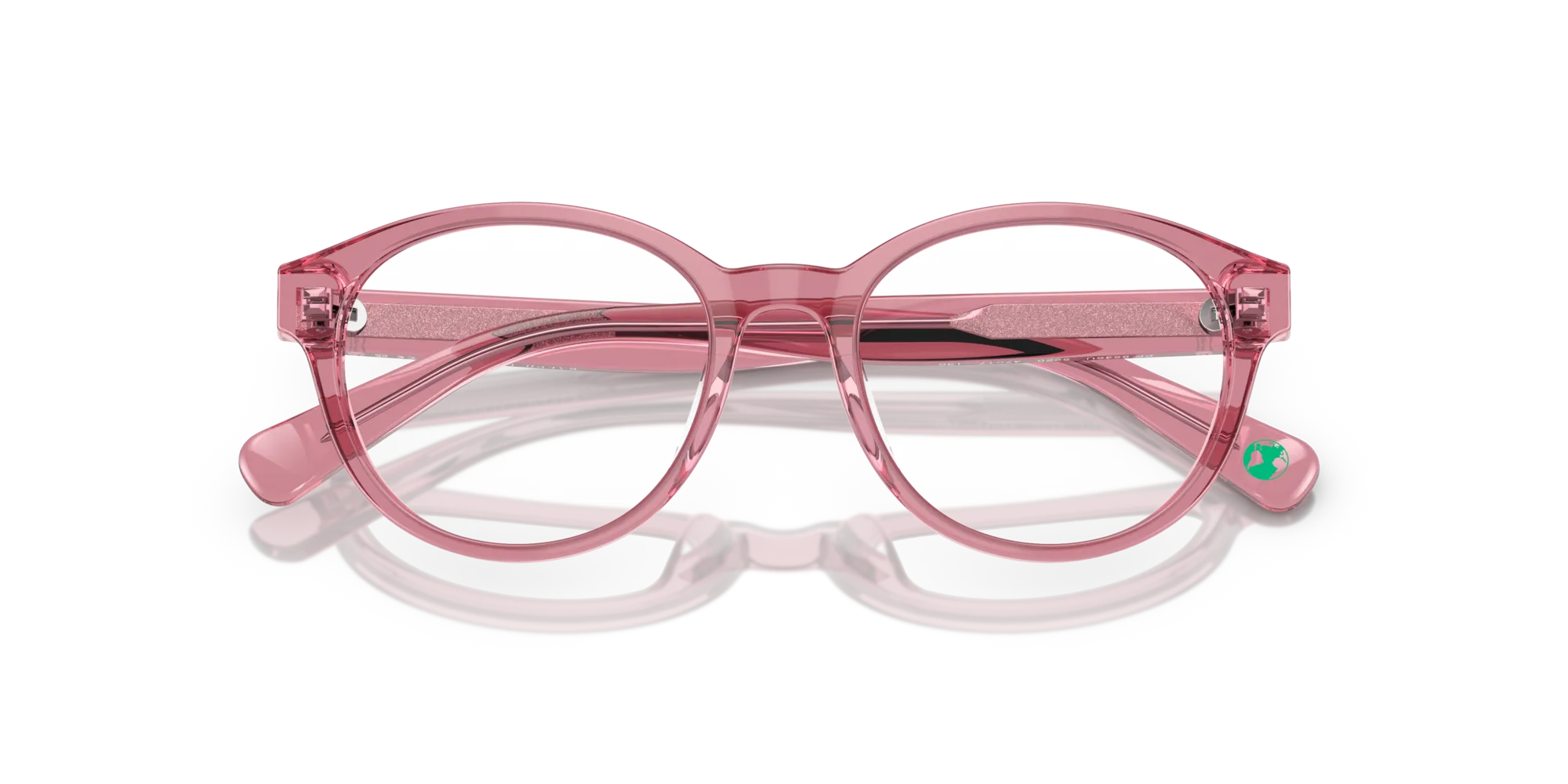Polo Ralph Lauren PP8546U 5220 Montature da vista Acetato Rosa Trasparente Rotonda Normale - immagine 2