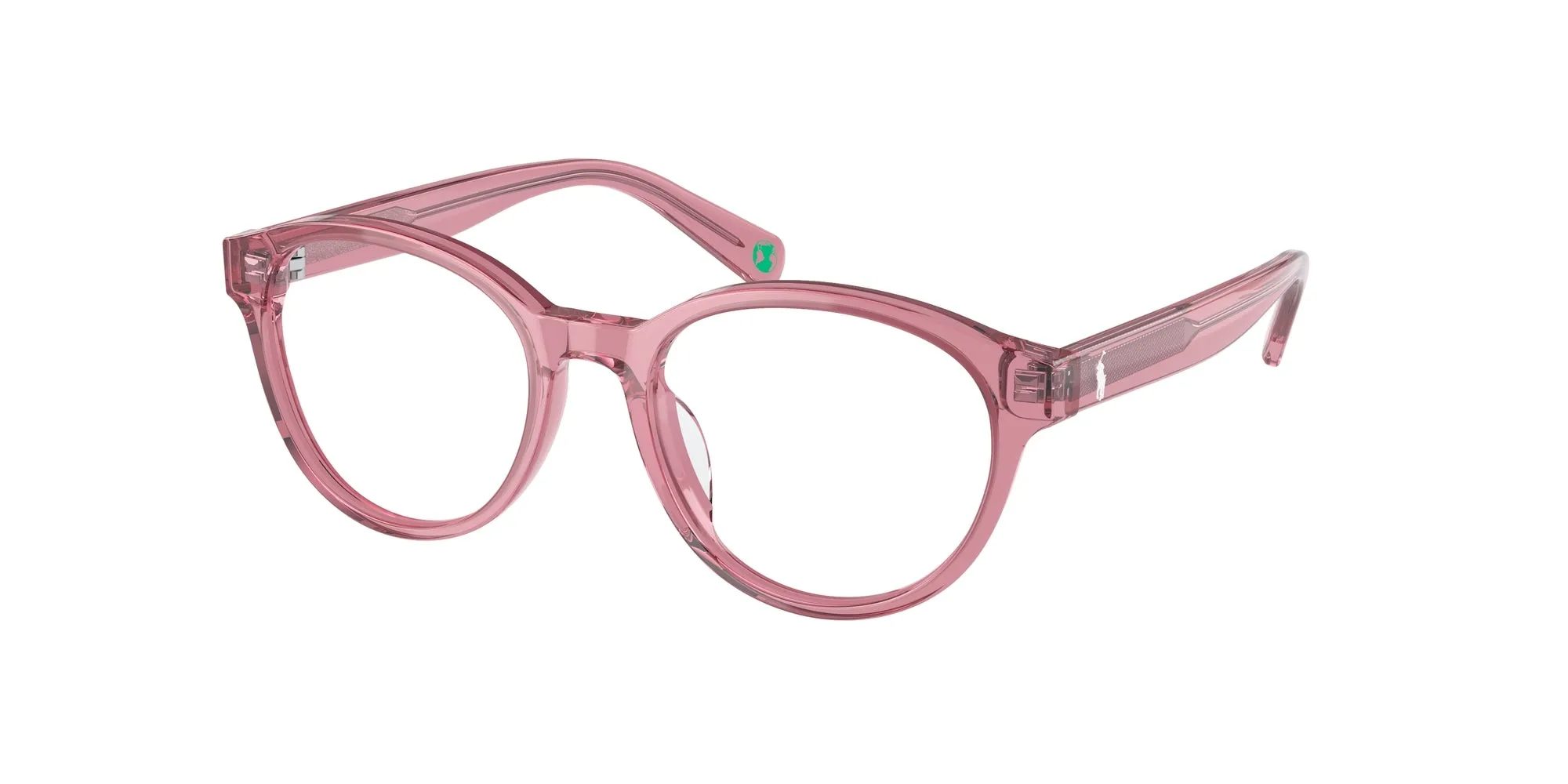 Polo Ralph Lauren PP8546U 5220 Montature da vista Acetato Rosa Trasparente Rotonda Normale - immagine 1