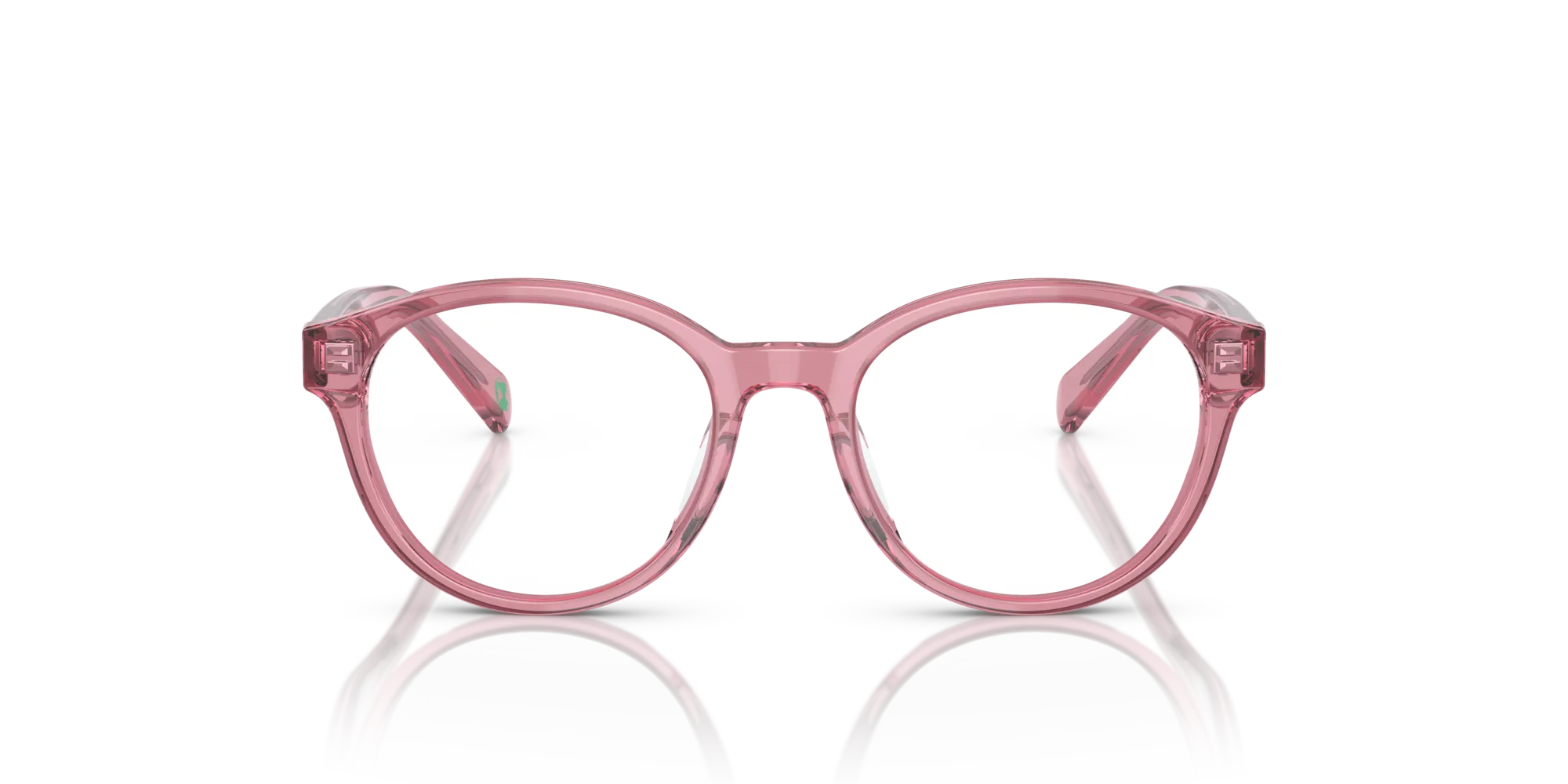 Polo Ralph Lauren PP8546U 5220 Montature da vista Acetato Rosa Trasparente Rotonda Normale - immagine 3