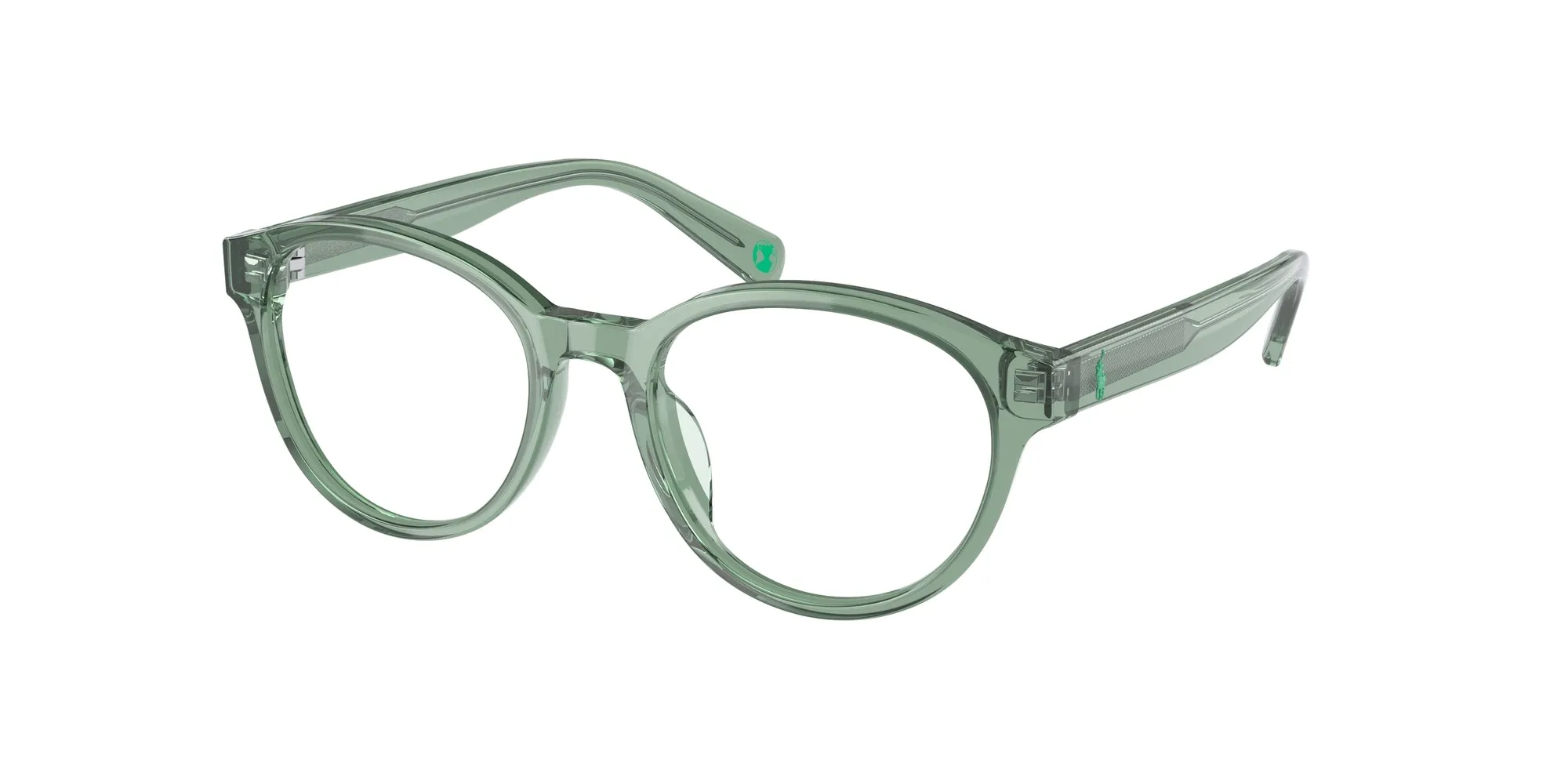 Polo Ralph Lauren PP8546U 6099 Montature da vista Acetato Verde Trasparente Rotonda Normale - immagine 1