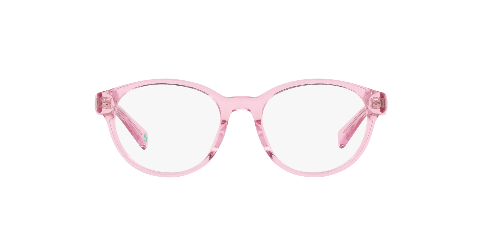 Polo Ralph Lauren PP8546U 6098 Montature da vista Acetato Rosa Trasparente Rotonda Normale - immagine 2