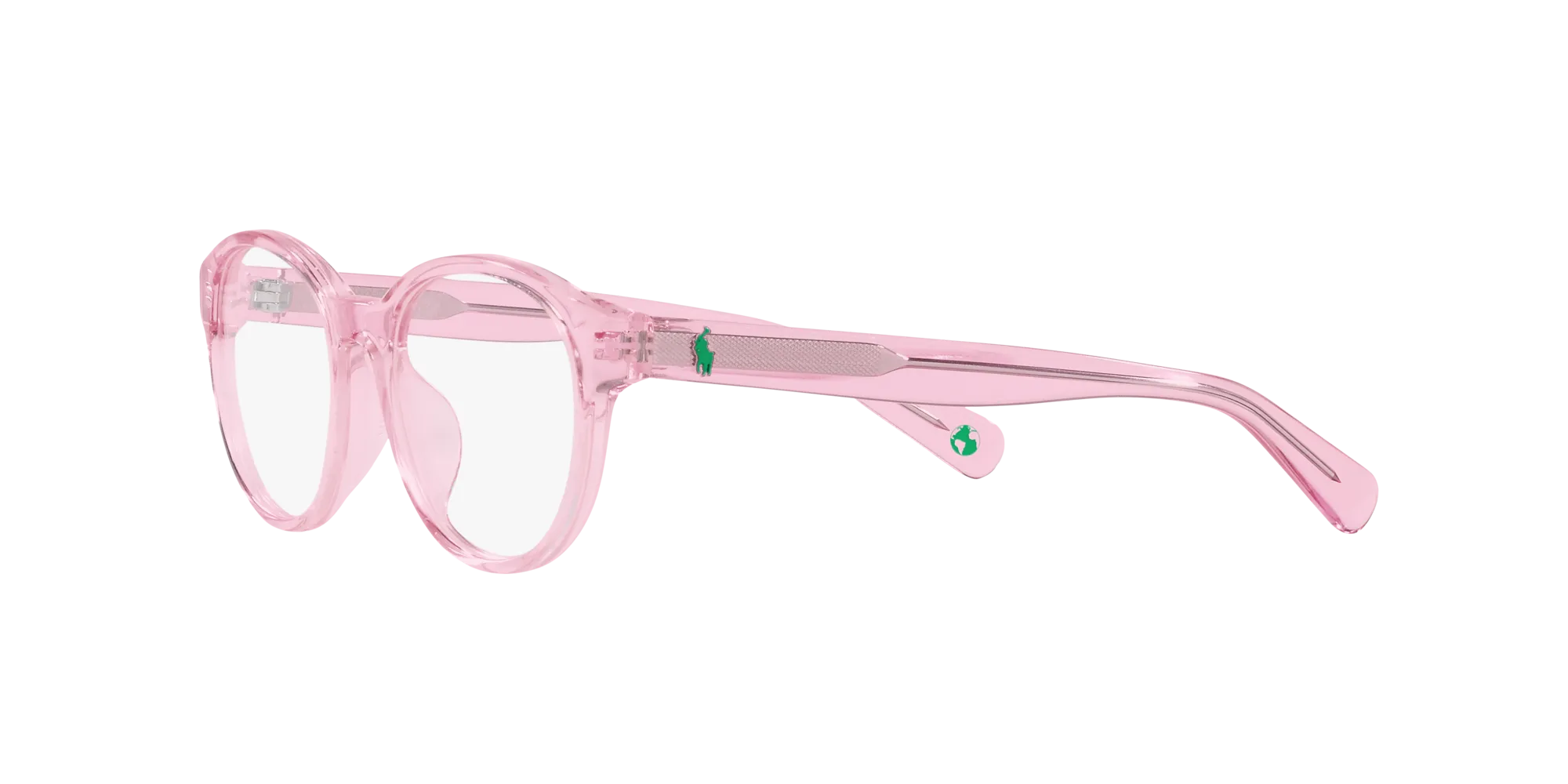 Polo Ralph Lauren PP8546U 6098 Montature da vista Acetato Rosa Trasparente Rotonda Normale - immagine 4